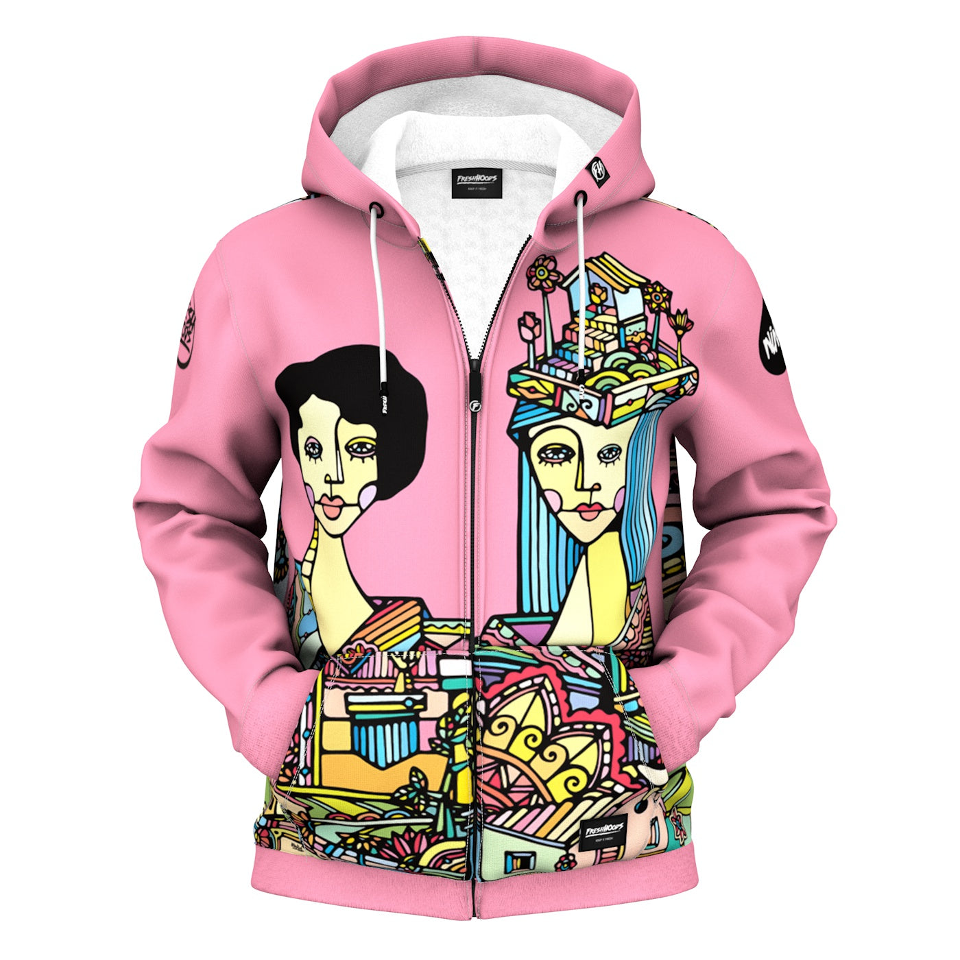 Tea Party Zip Up Hoodie