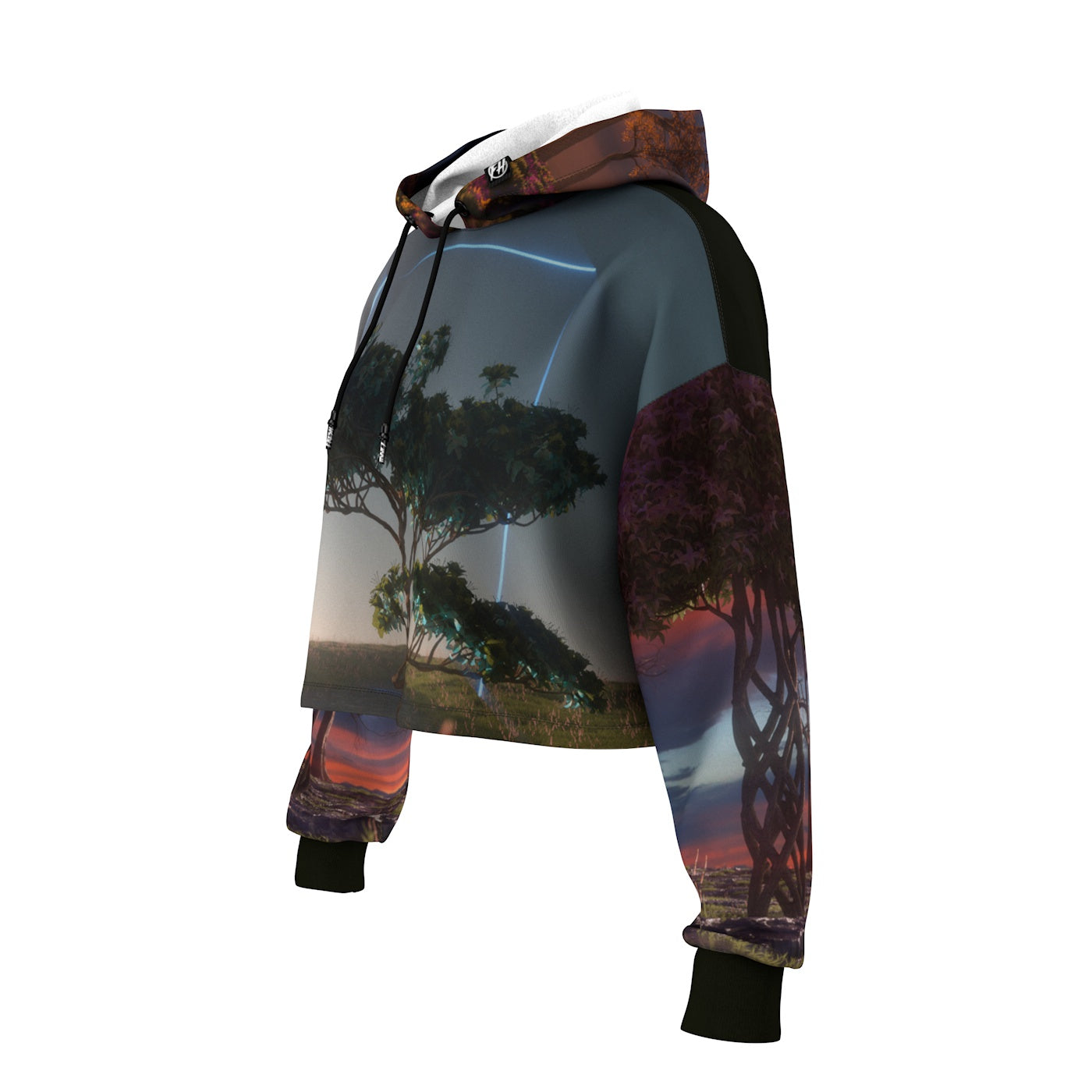 Jungle Cropped Hoodie