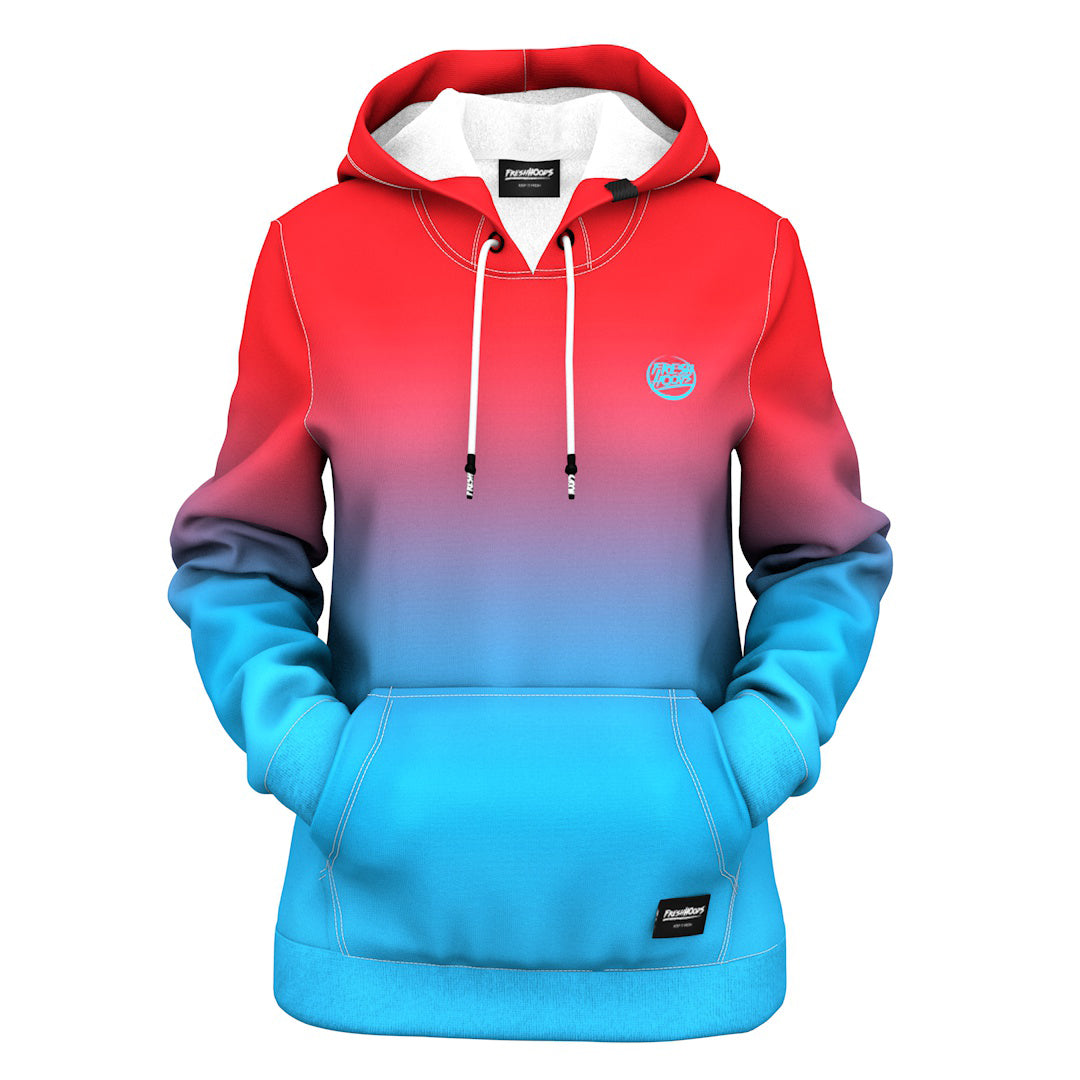 Red Blue Women Hoodie