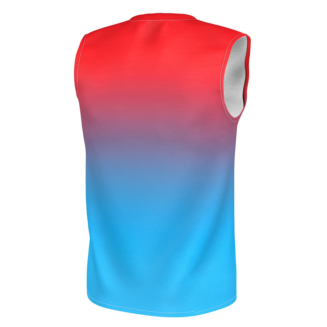 Red Blue Sleeveless T-Shirt