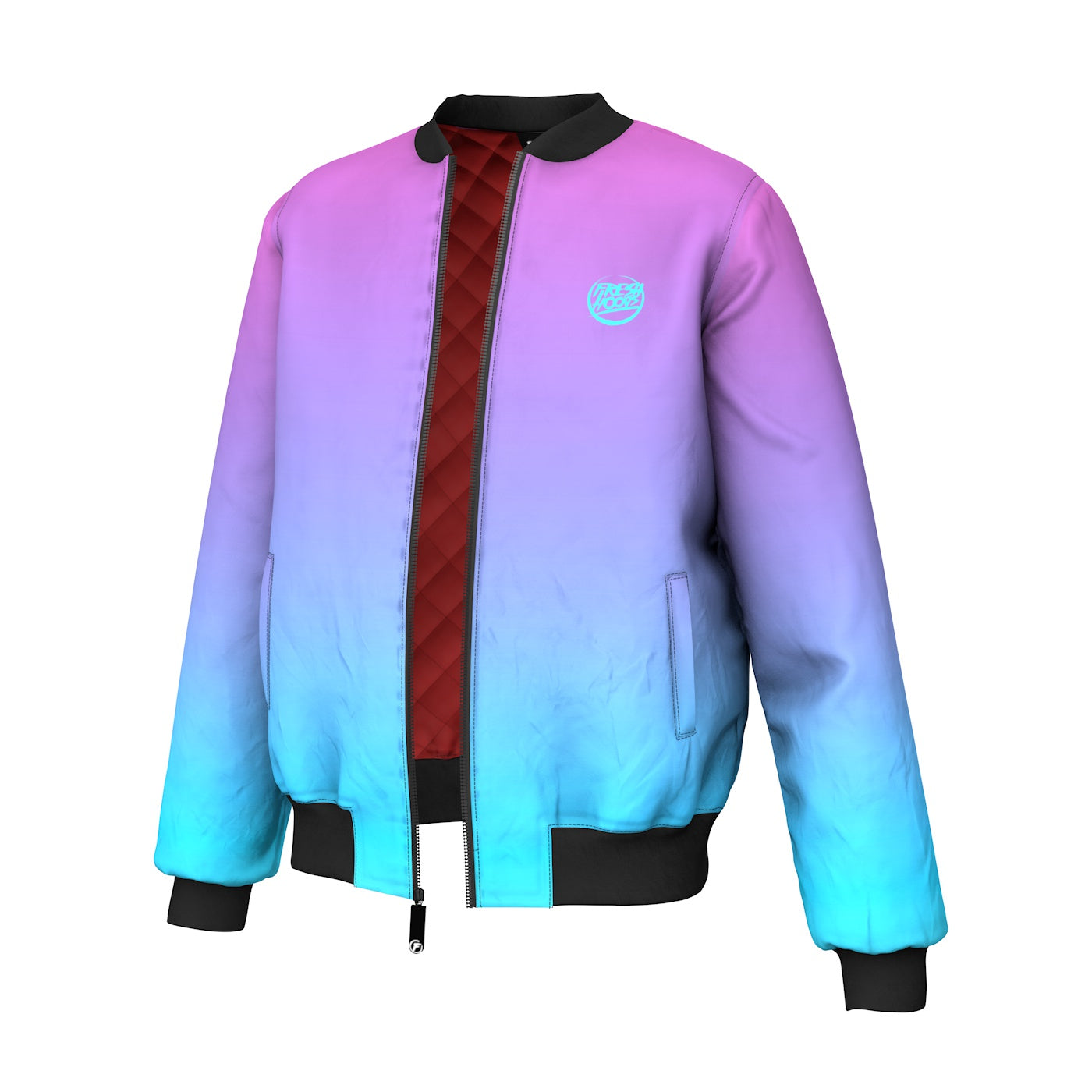 Purple Ice Bomber Jacket