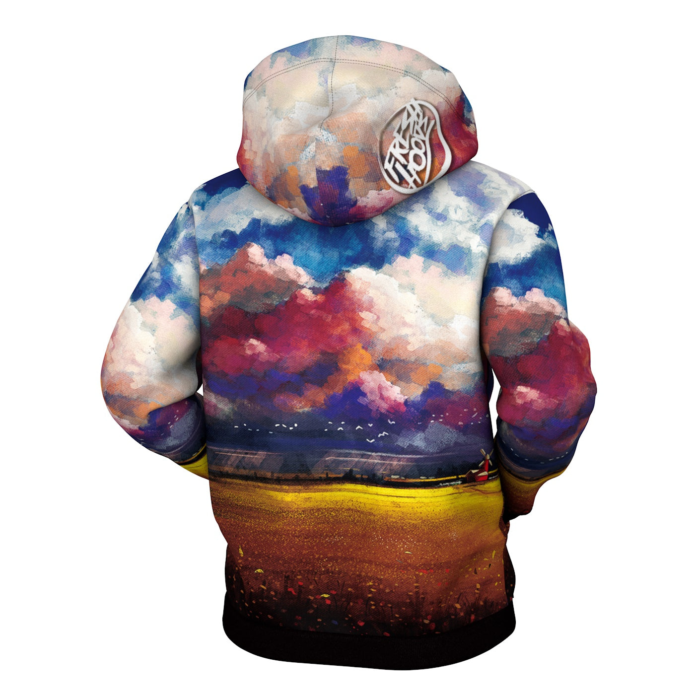 Abstract Storm Zip Up Hoodie