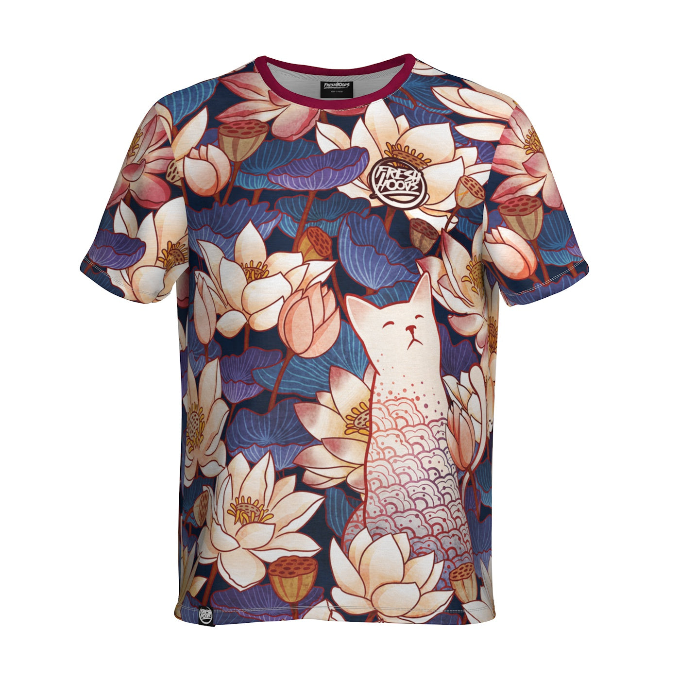 White Cut Lotus T-Shirt