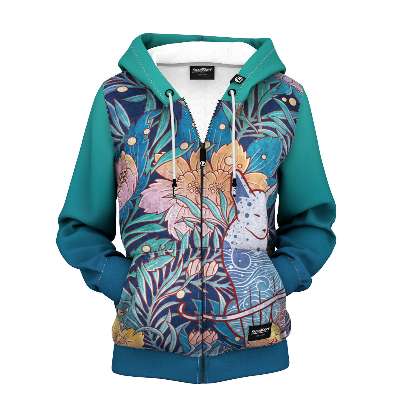 Sphynx Women Zip Up Hoodie