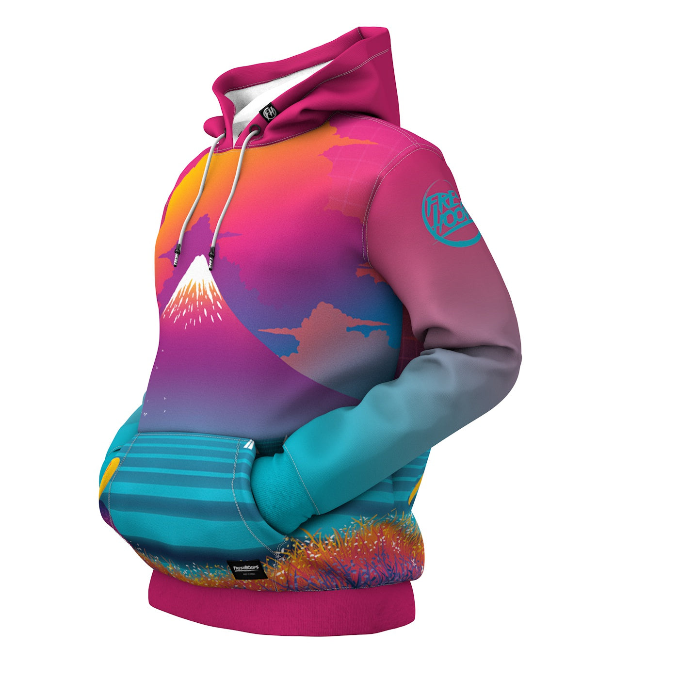 Cyber Fuji Hoodie