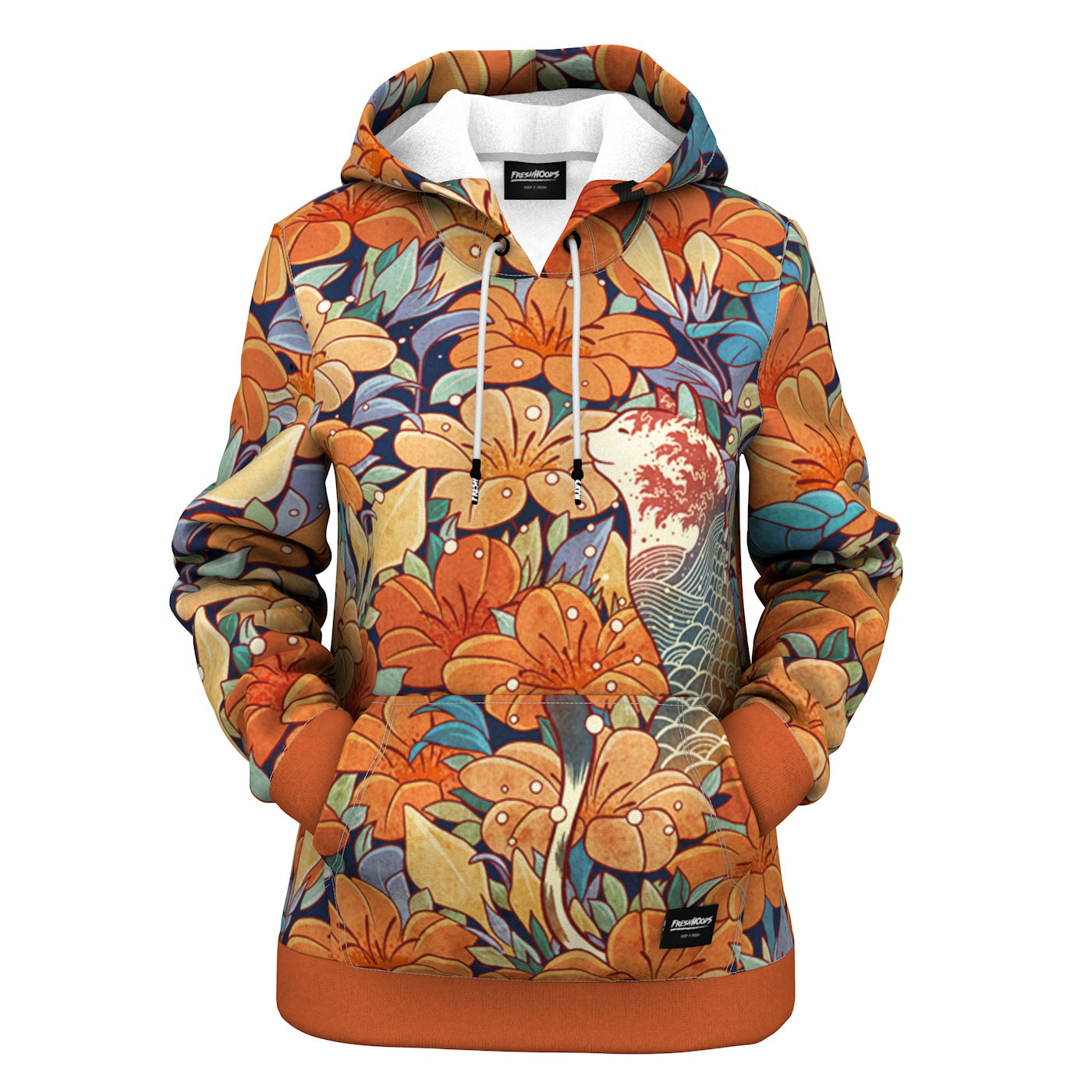 Neko Flowers Women Hoodie