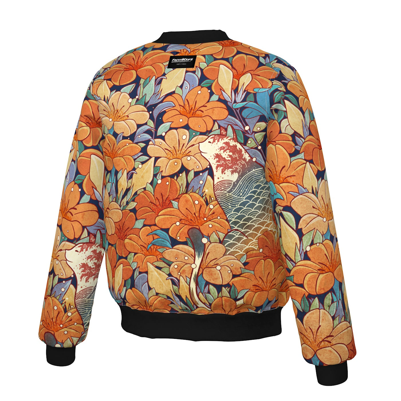 Neko Flowers Bomber Jacket