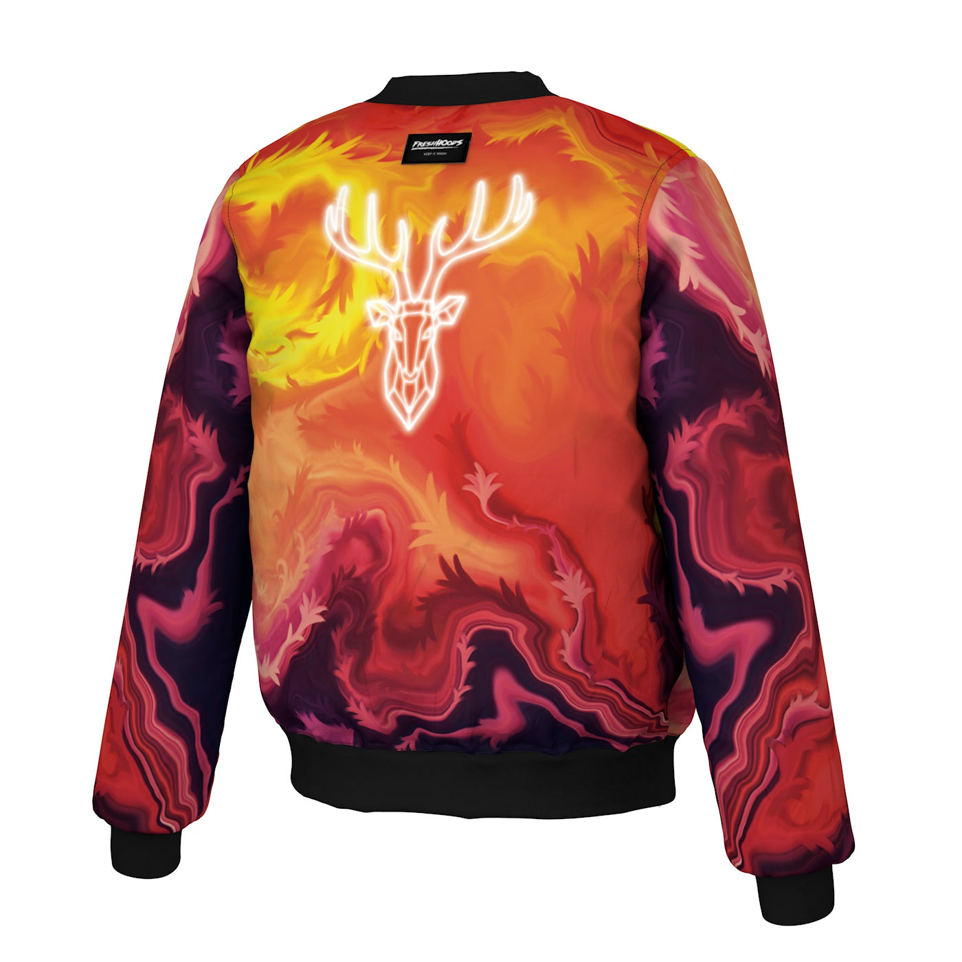 Fire Deer Bomber Jacket