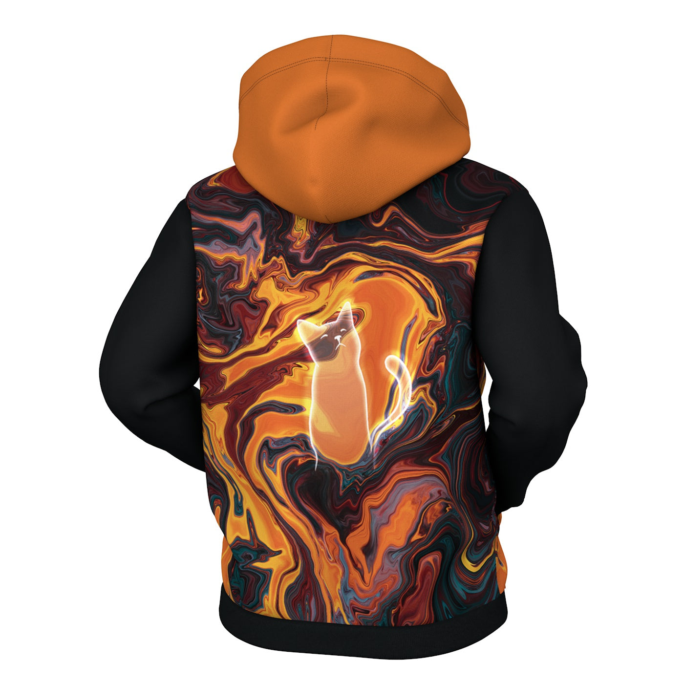 Lava Cat Zip Up Hoodie