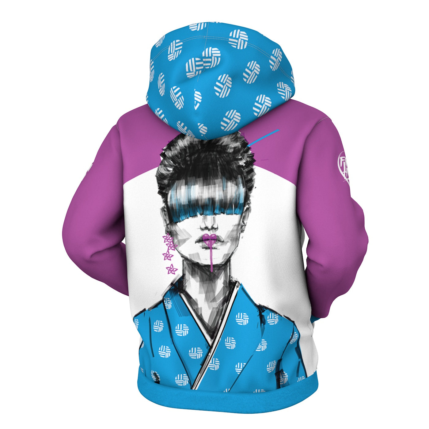 Geisha Heart Zip Up Hoodie