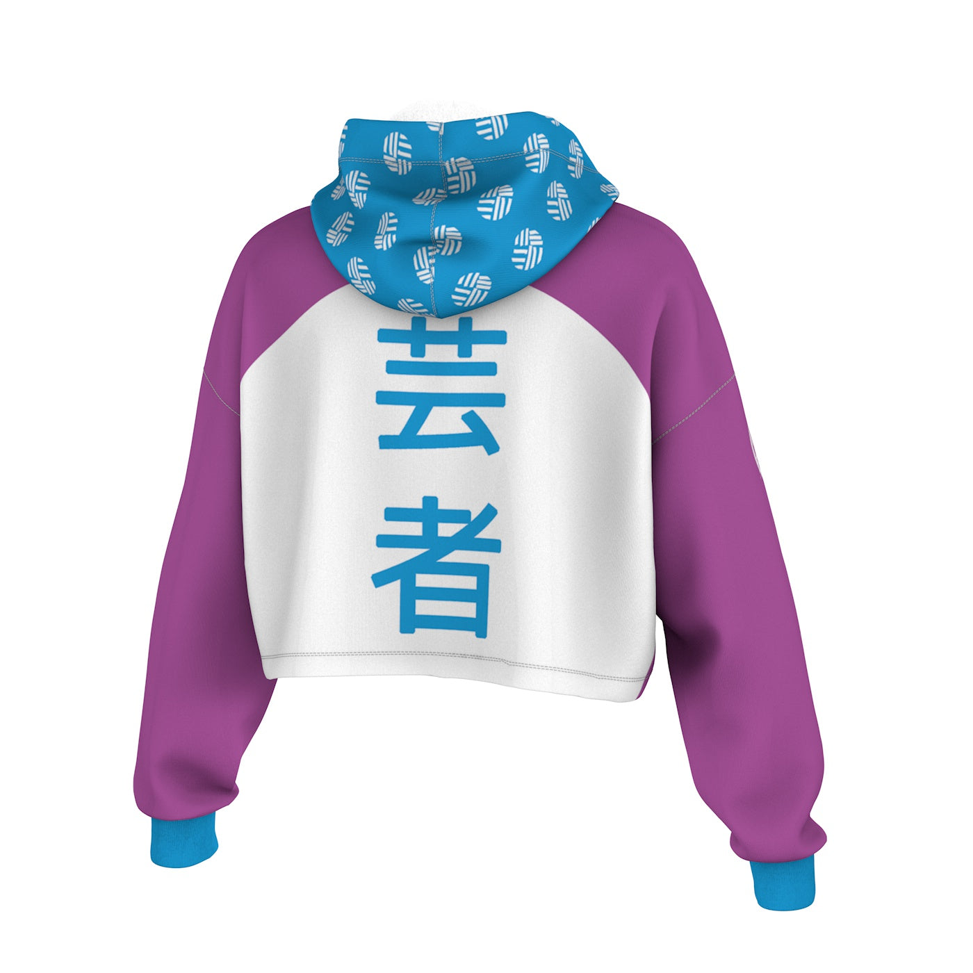 Geisha Heart Cropped Hoodie