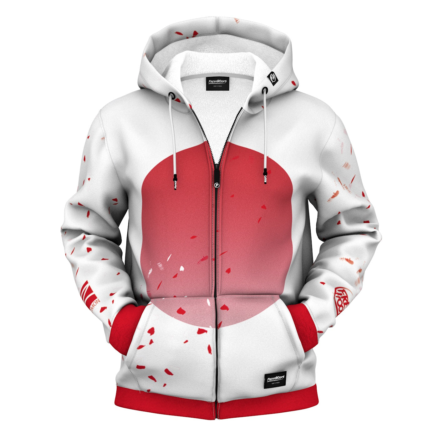 Katana Sakura Zip Up Hoodie