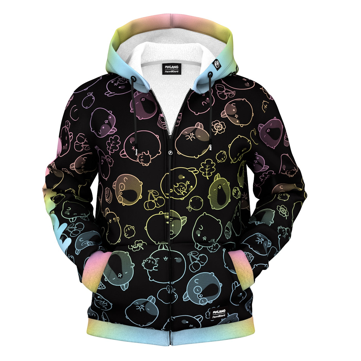 Prism Doodle Zip Up Hoodie