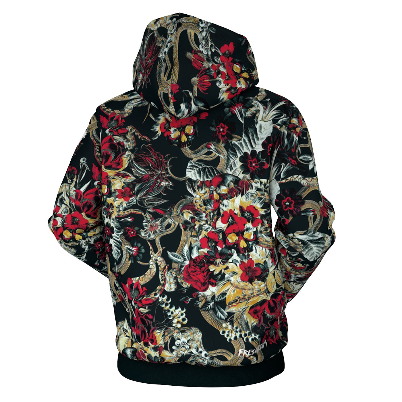 Crimson Bloom Hoodie