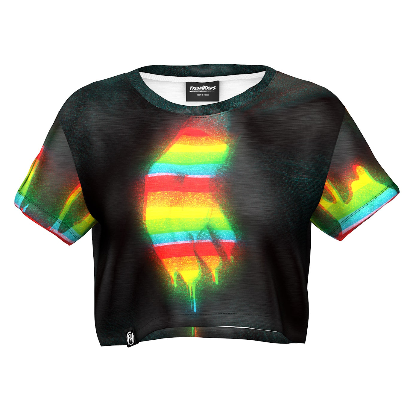 A Handful Rainbow Crop Top