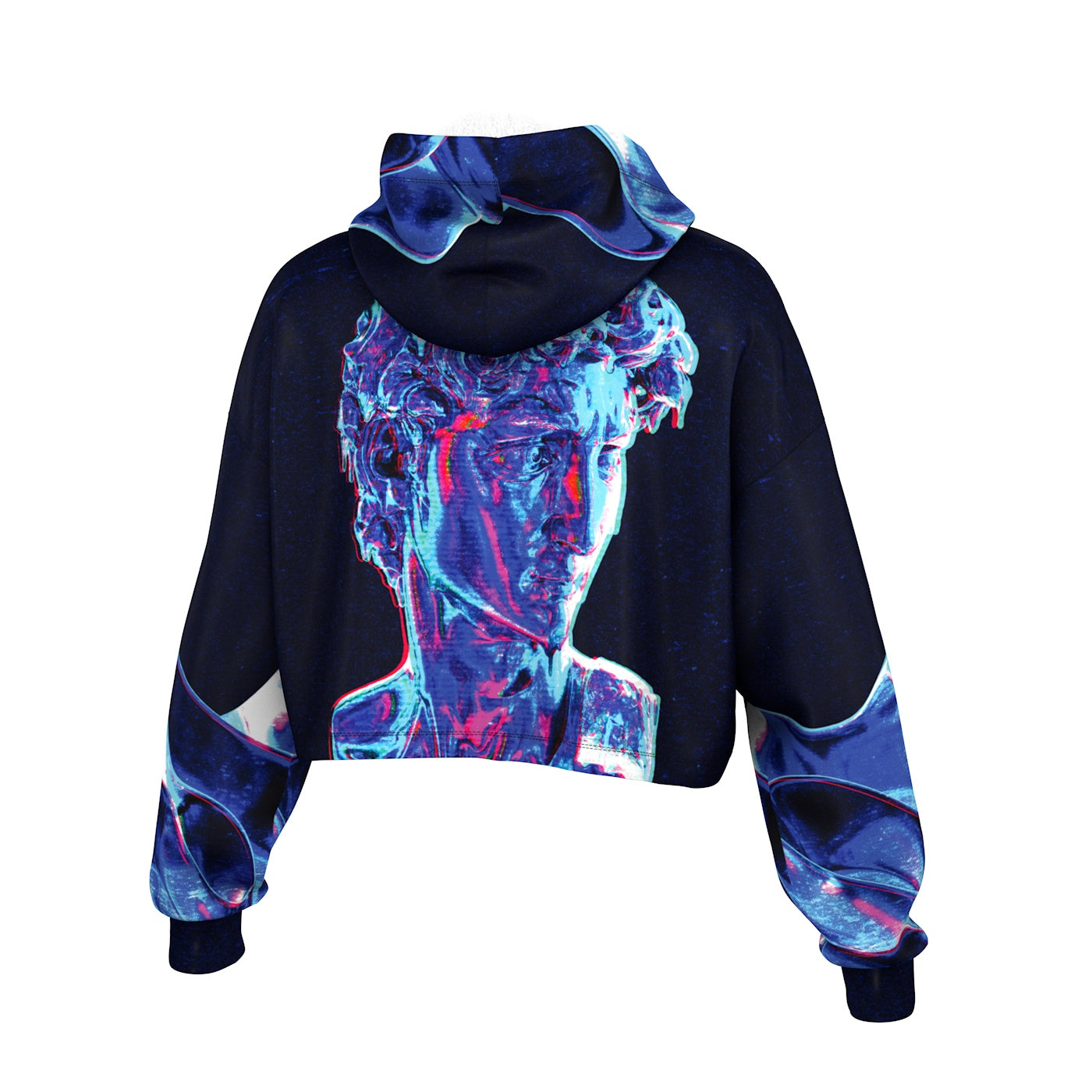 Melting Past Cropped Hoodie