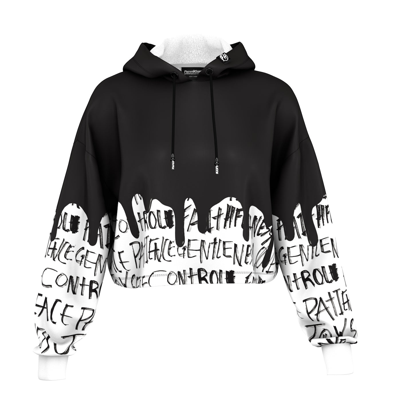 Graffitypo Cropped Hoodie