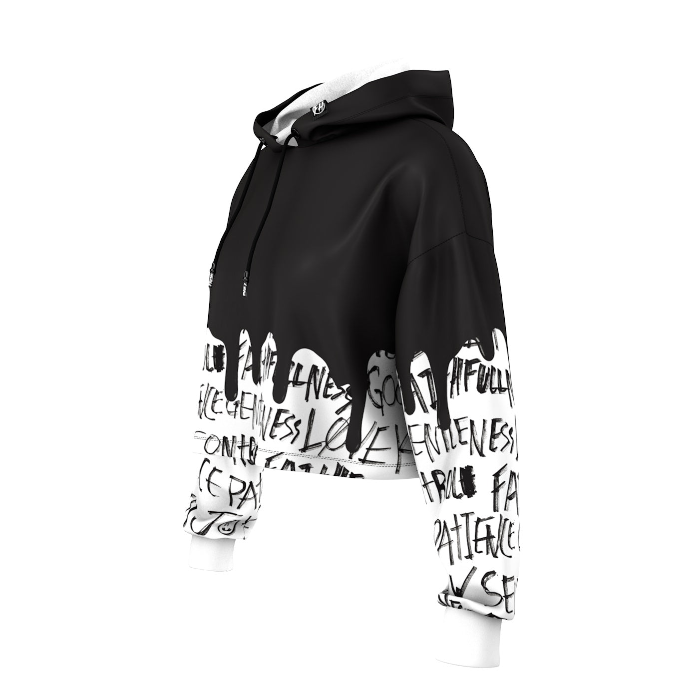 Graffitypo Cropped Hoodie