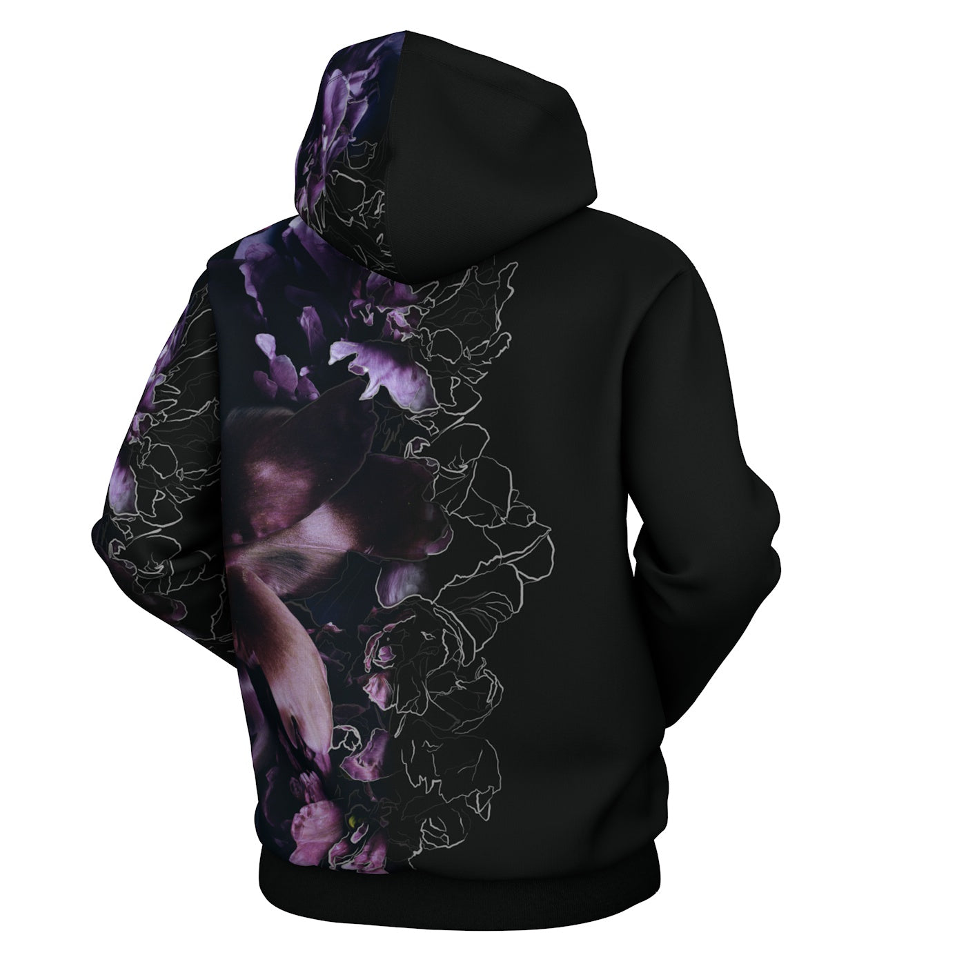 Dark Peony Hoodie