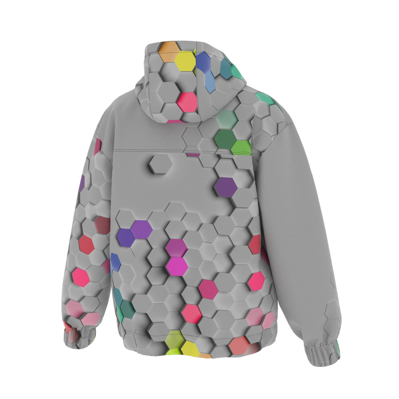 Hexagonal Colors Windbreaker