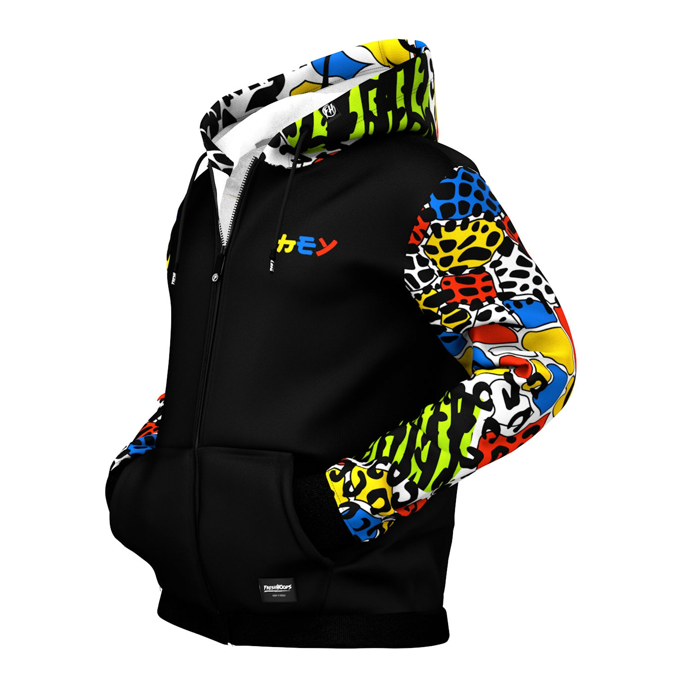 Chaotic Zip Up Hoodie