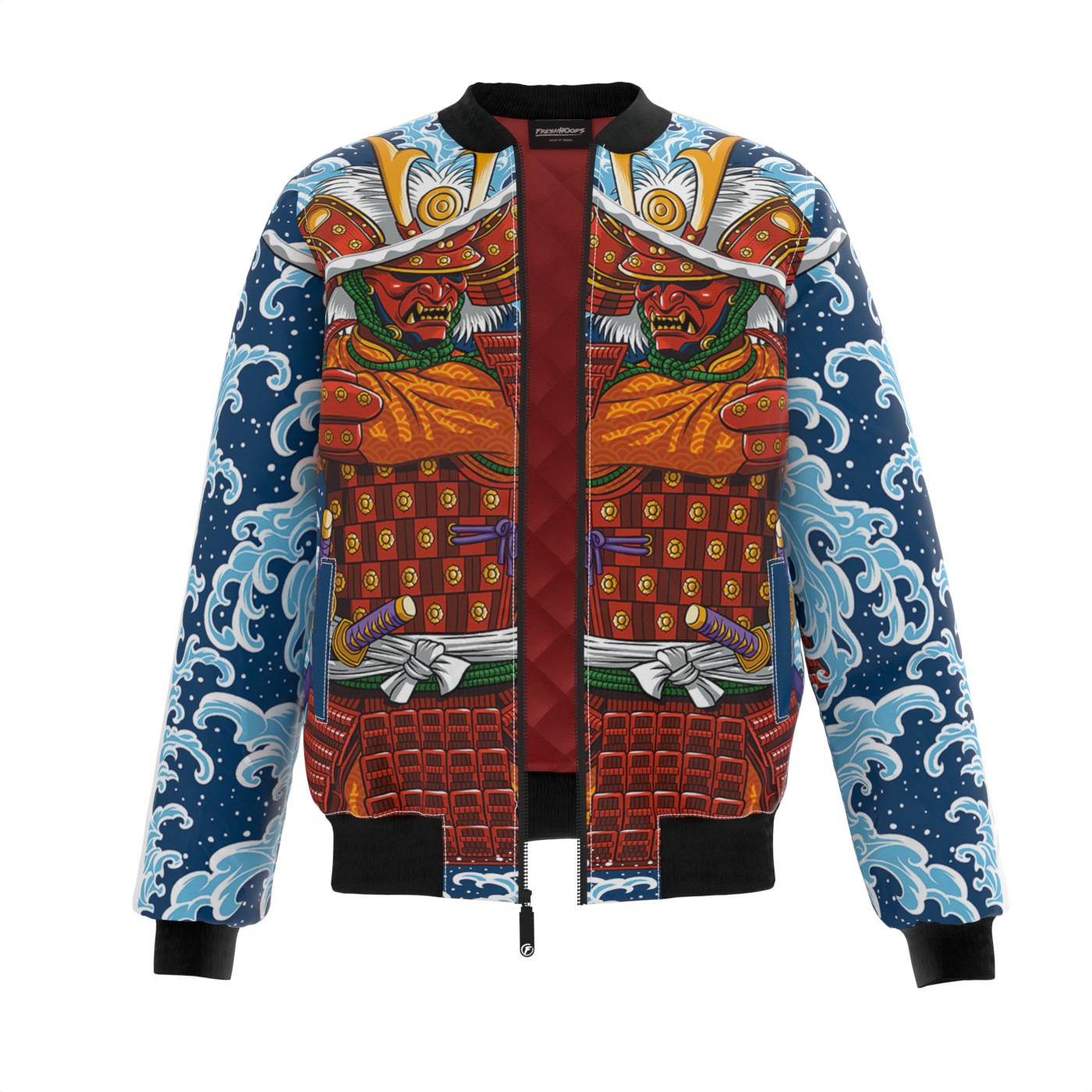 Samurai Wave Bomber Jacket