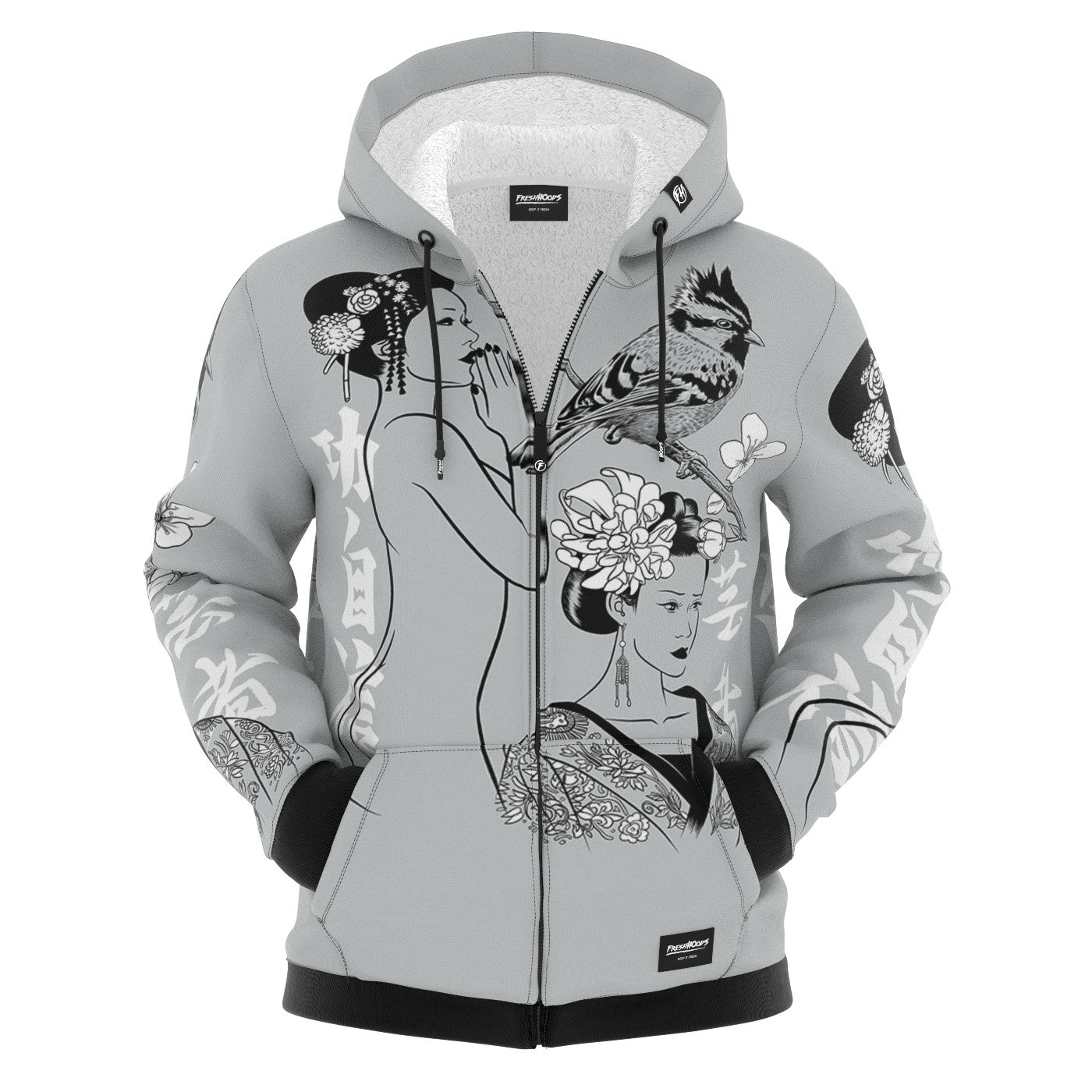 Geishas Zip Up Hoodie