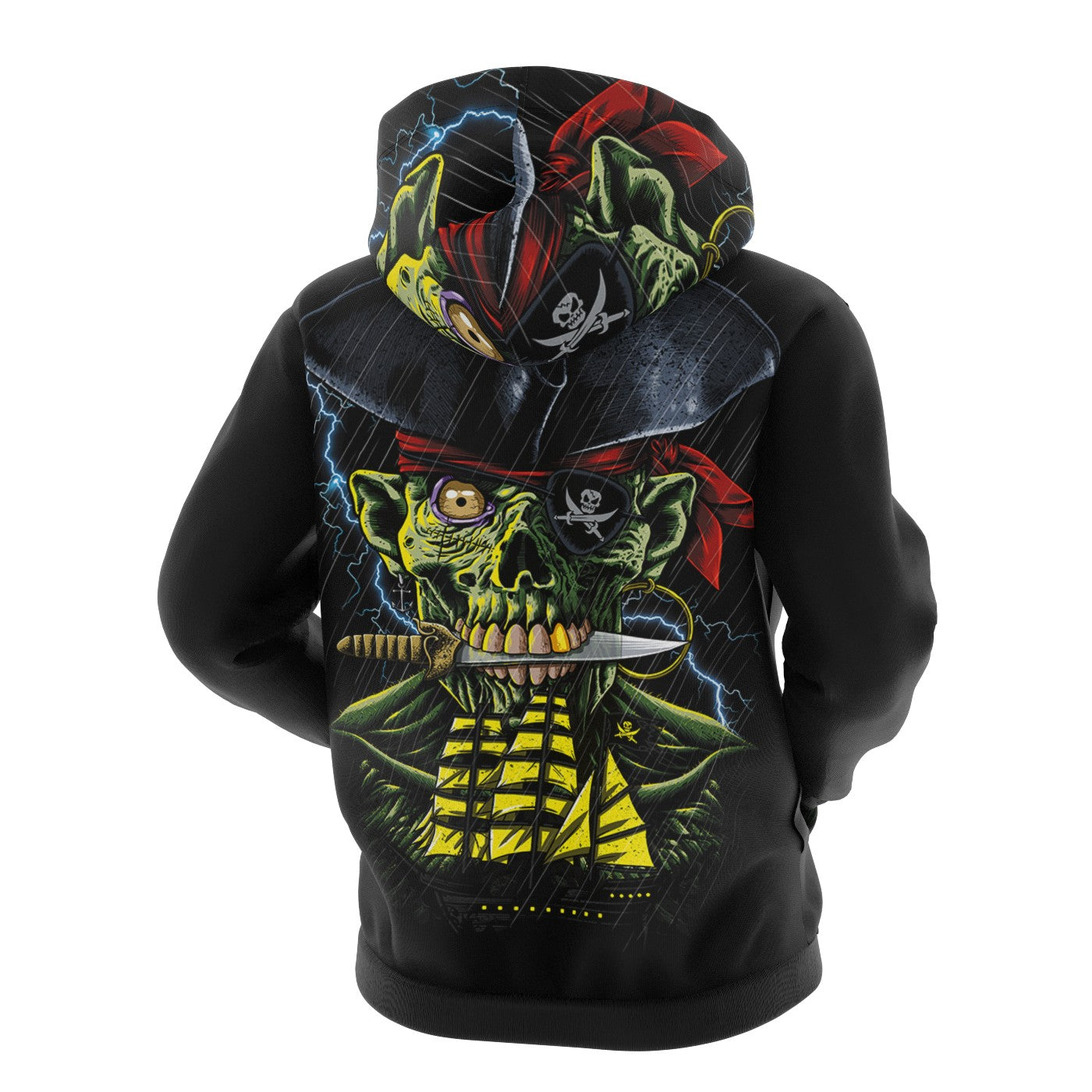 Pirate Zombie Zip Up Hoodie