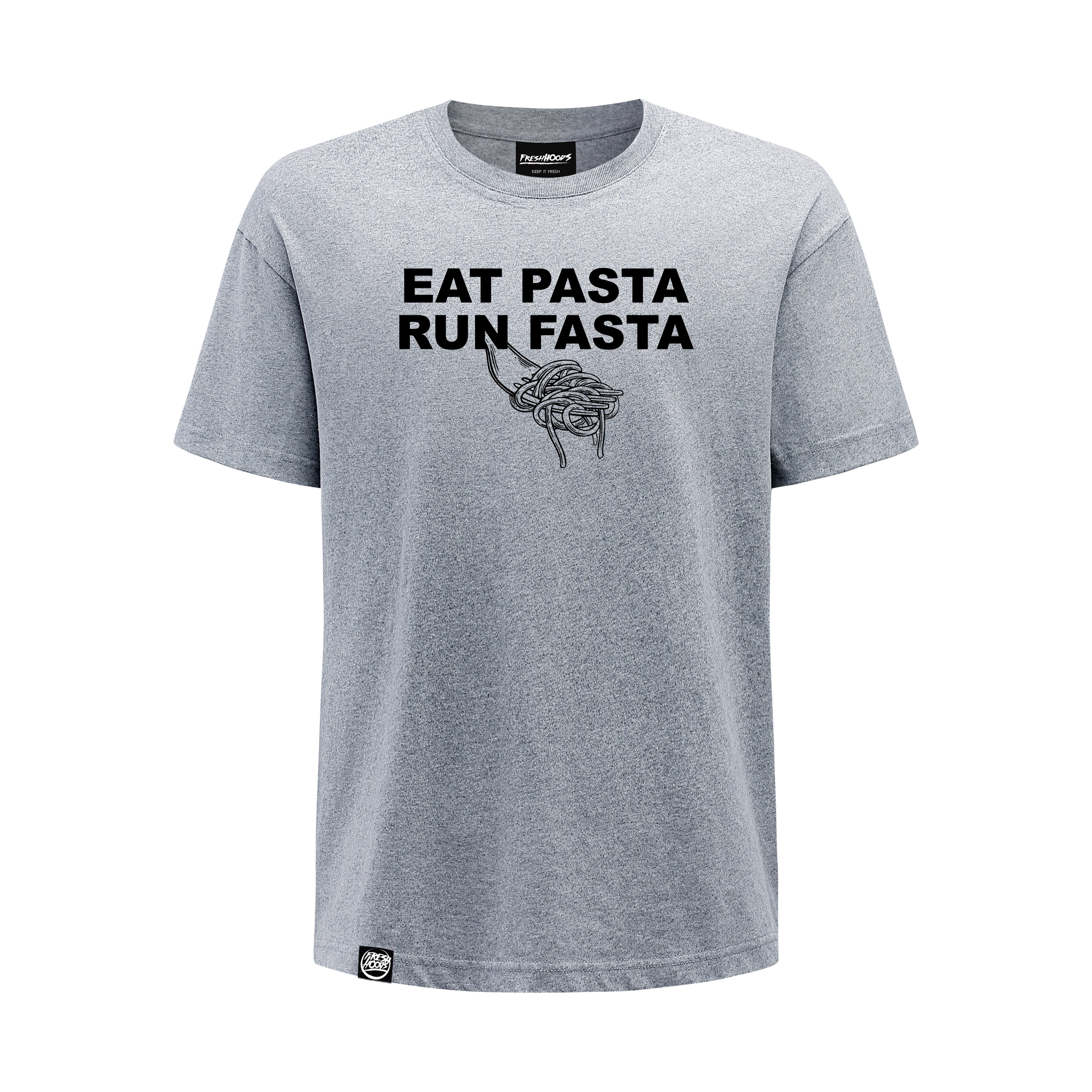 Eat Pasta Run Fasta Oversized Cotton T-Shirt