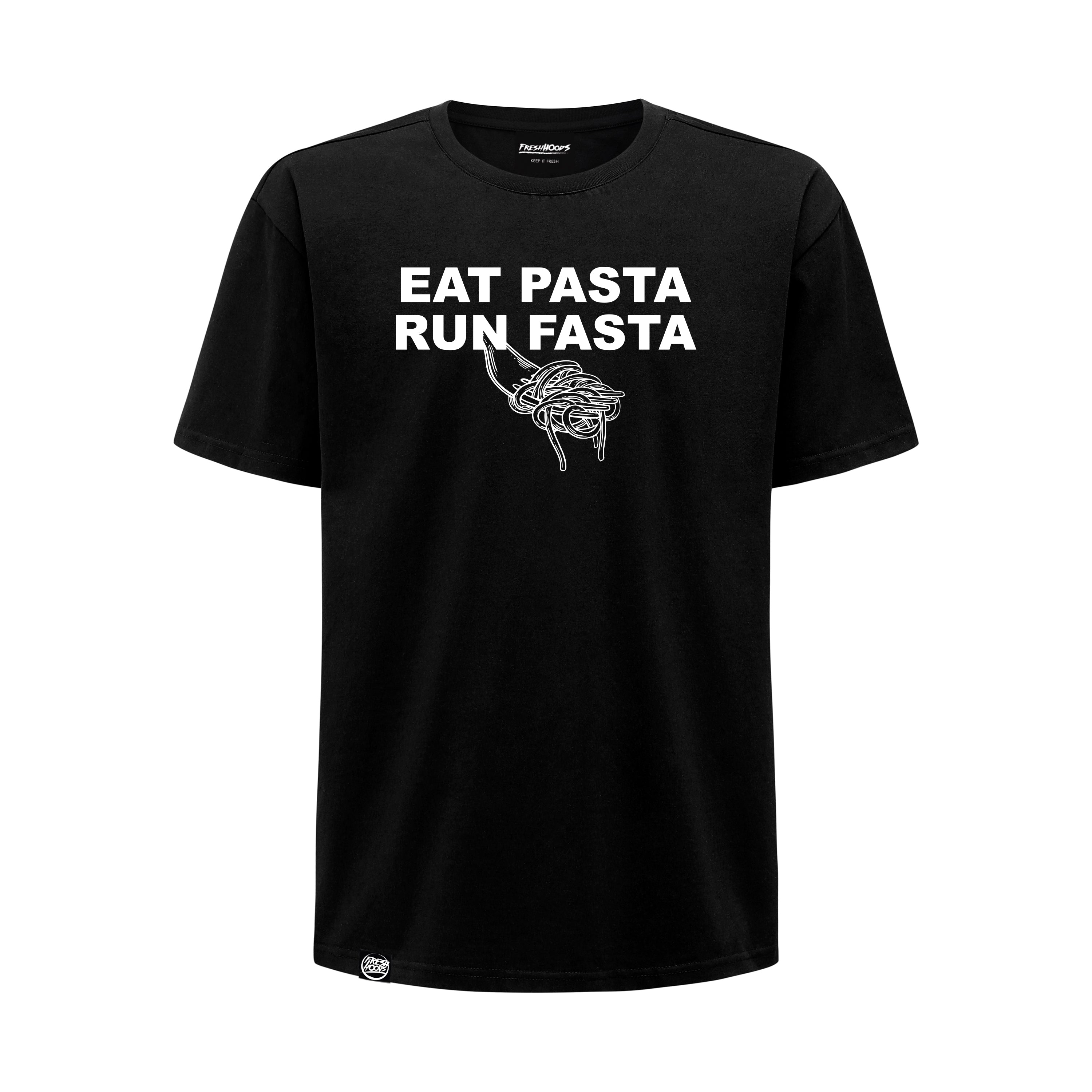 Eat Pasta Run Fasta Oversized Cotton T-Shirt