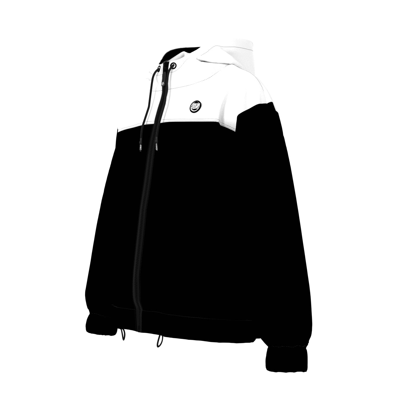 Black And White Windbreaker