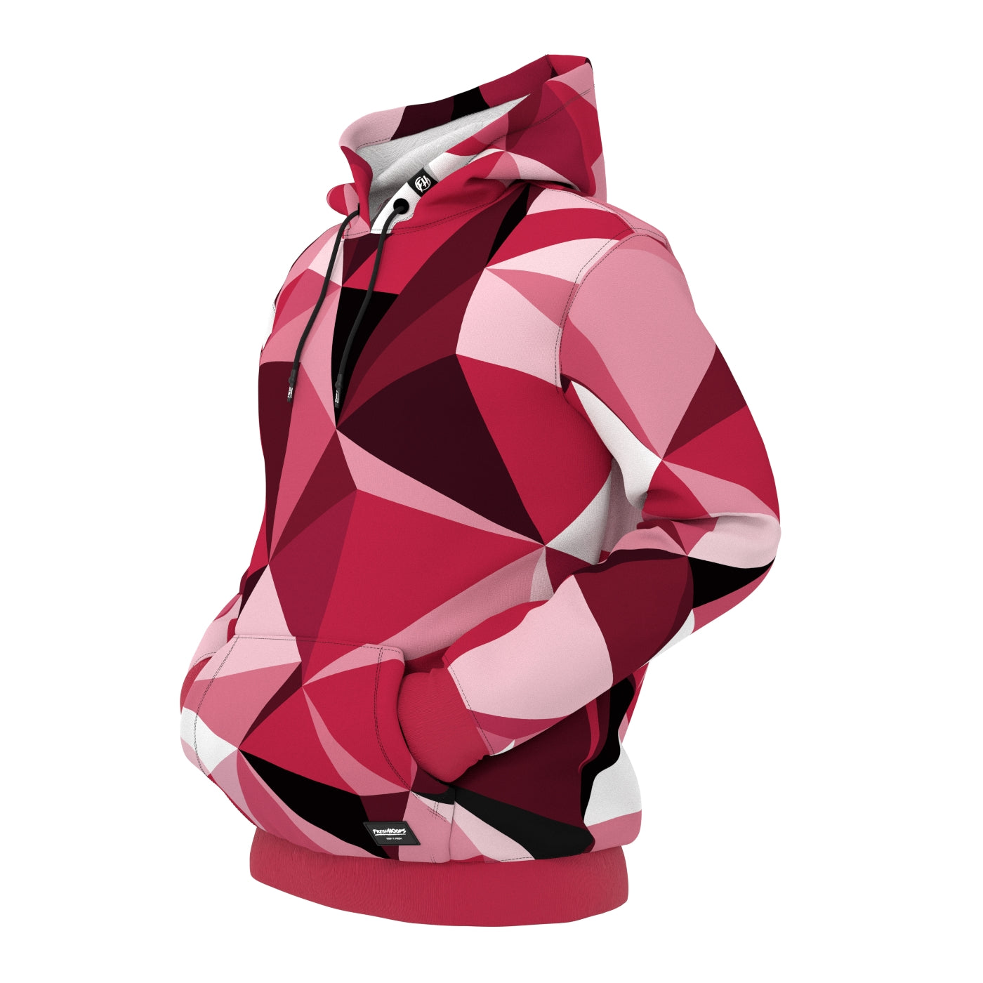 Cubes Magenta Hoodie