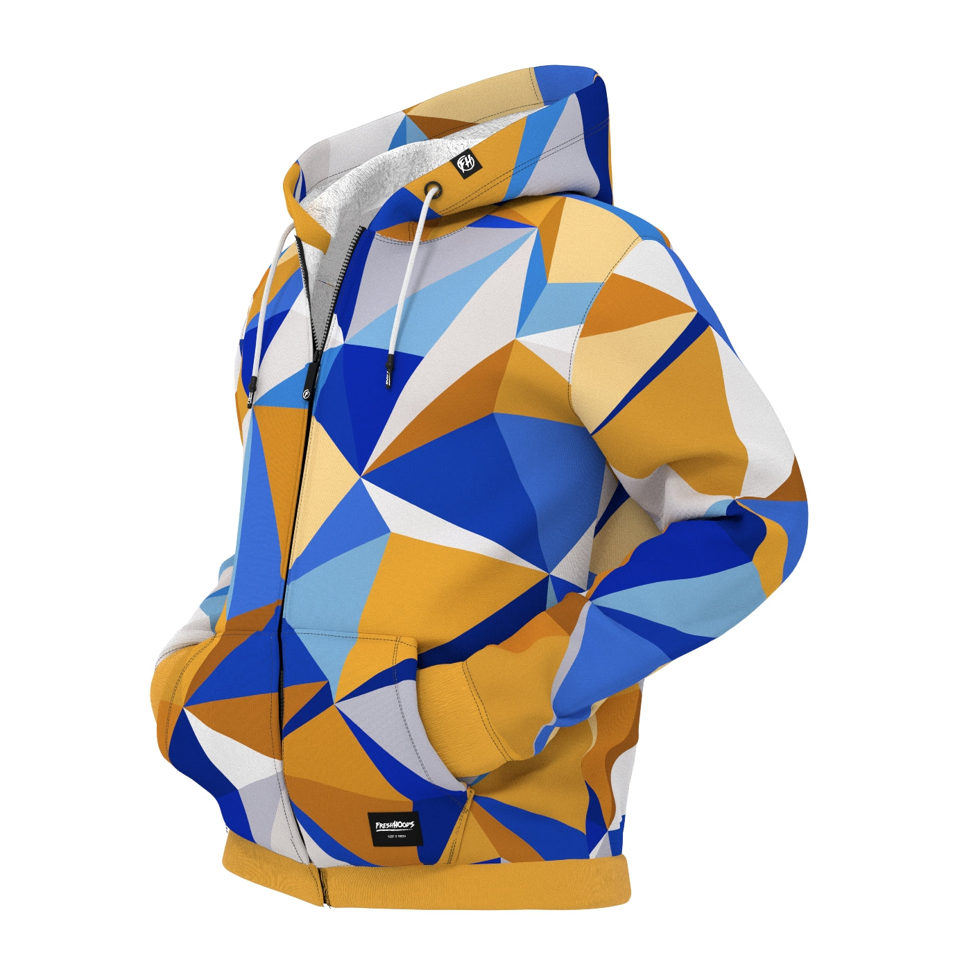 Suprise Cubes Zip Up Hoodie