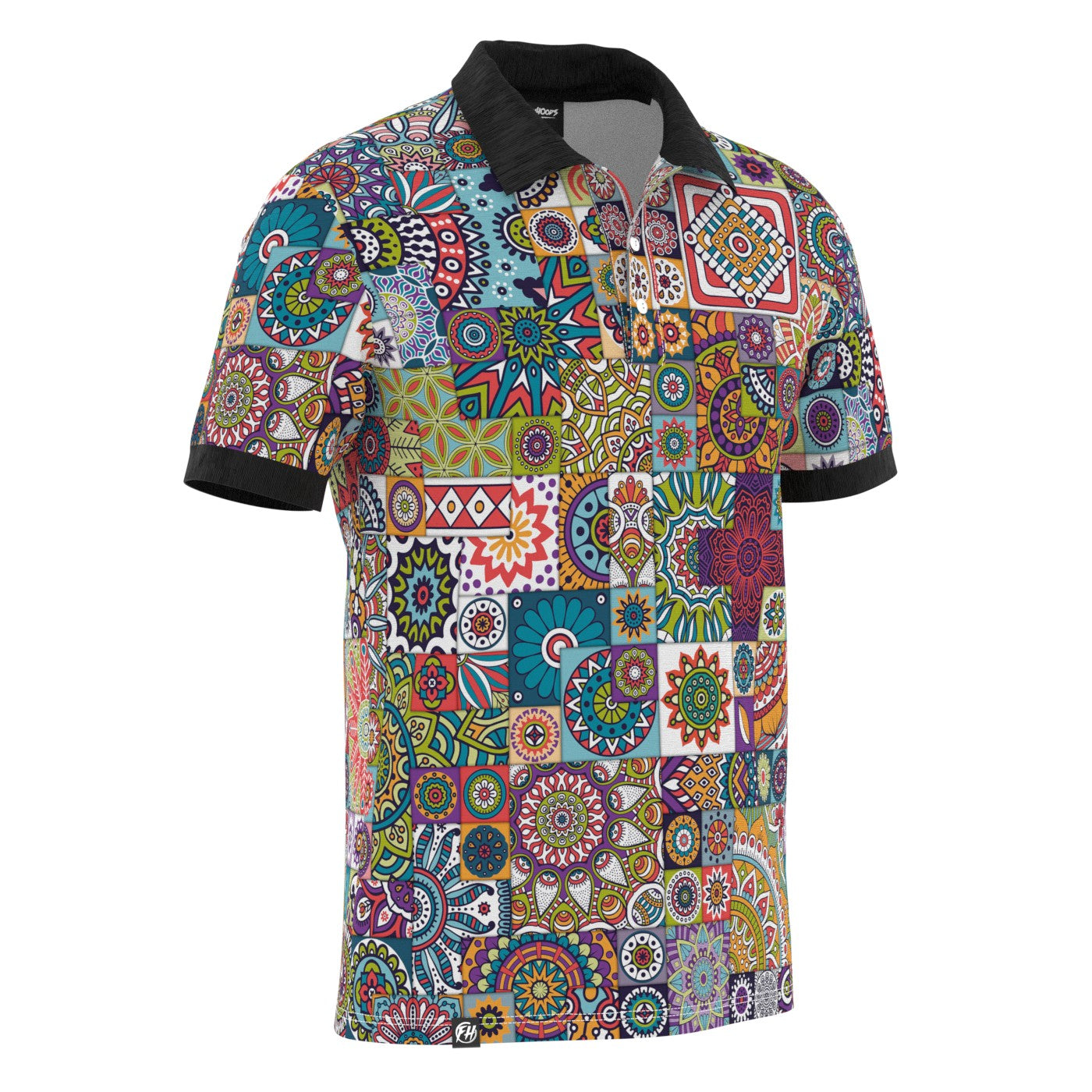 Tribal Mosaic Polo Shirt