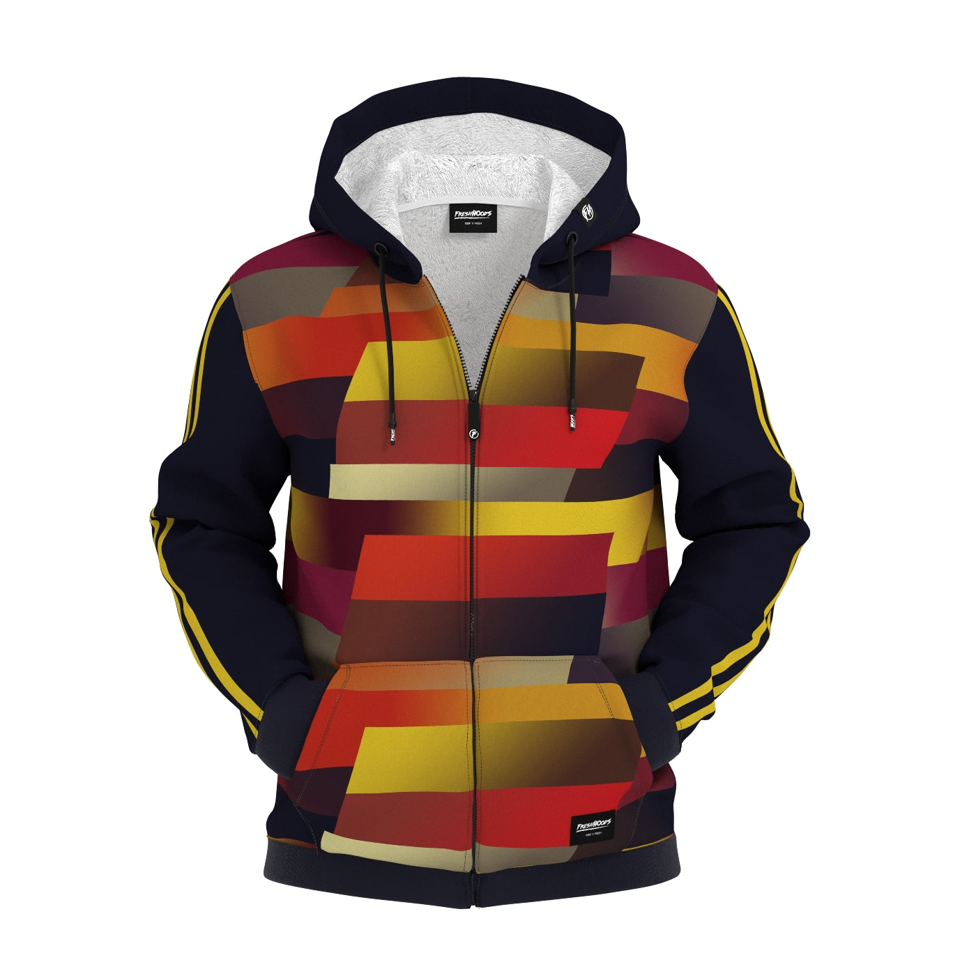 Sunrise Brick Zip Up Hoodie