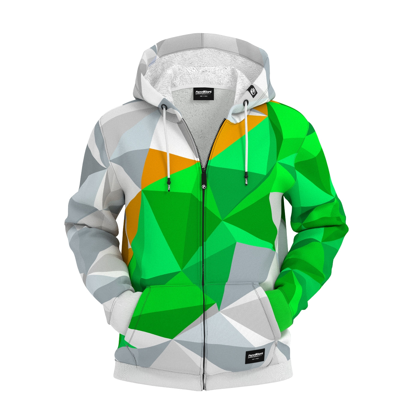 Cubes Questions Zip Up Hoodie