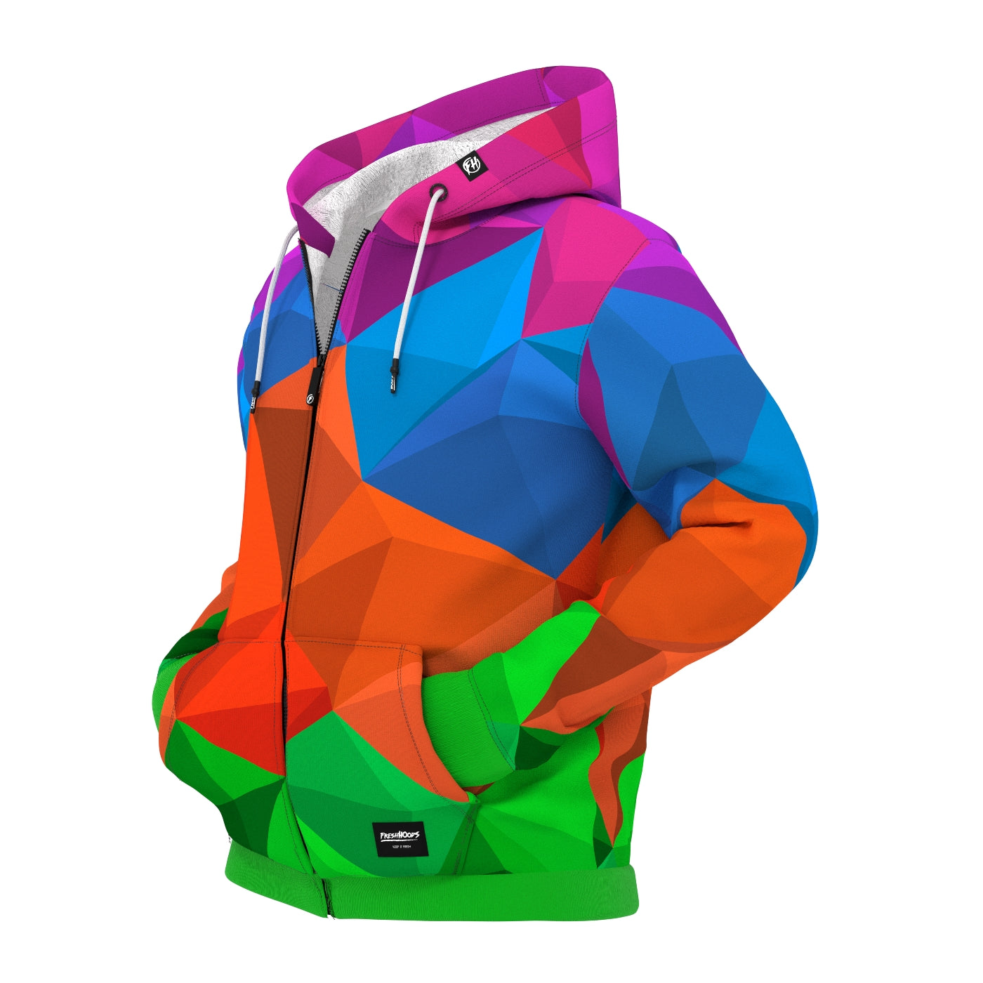 Cubes Fun Zip Up Hoodie