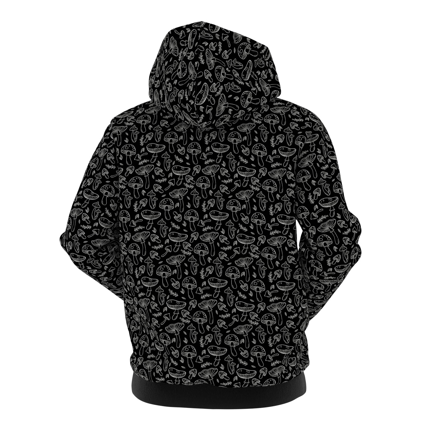 Black 'n' White Mushrooms Hoodie