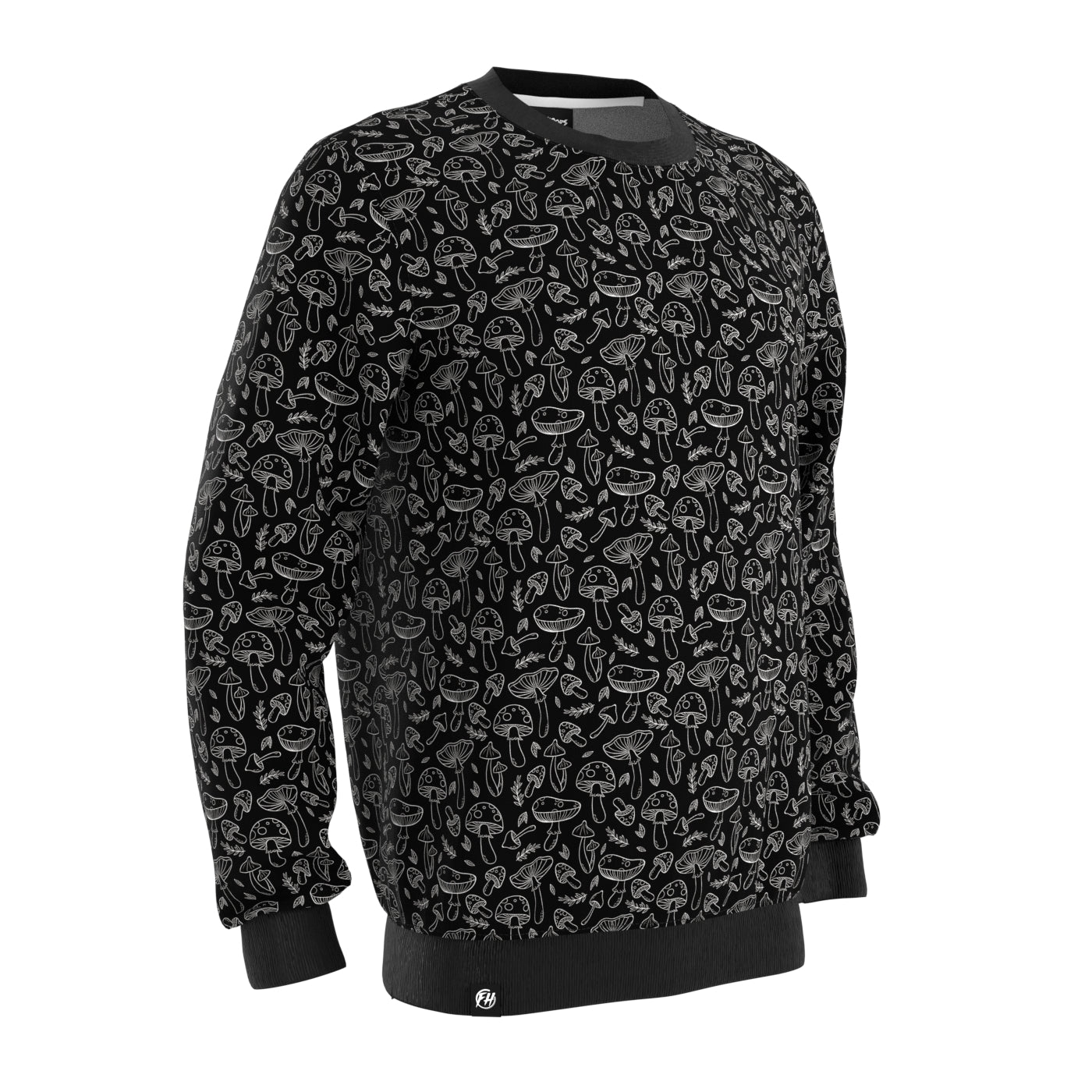 Black 'n' White Mushrooms Sweatshirt