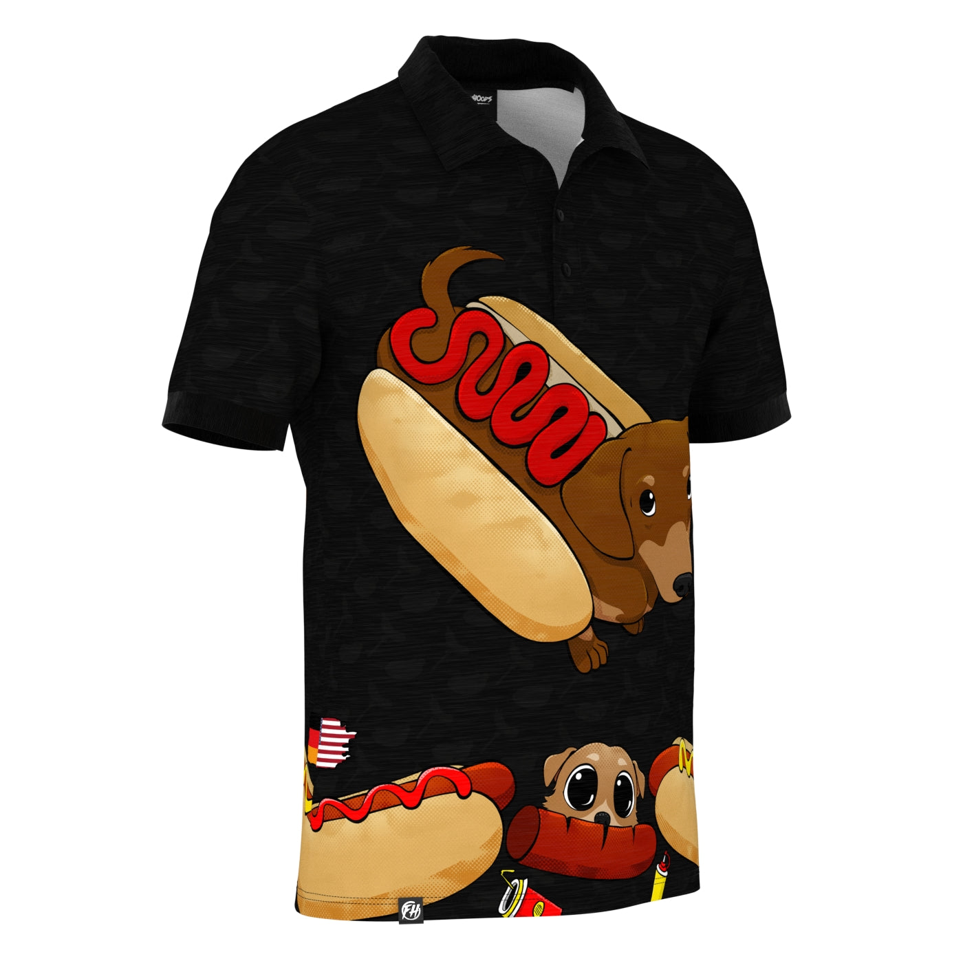 Hot Dog Polo Shirt