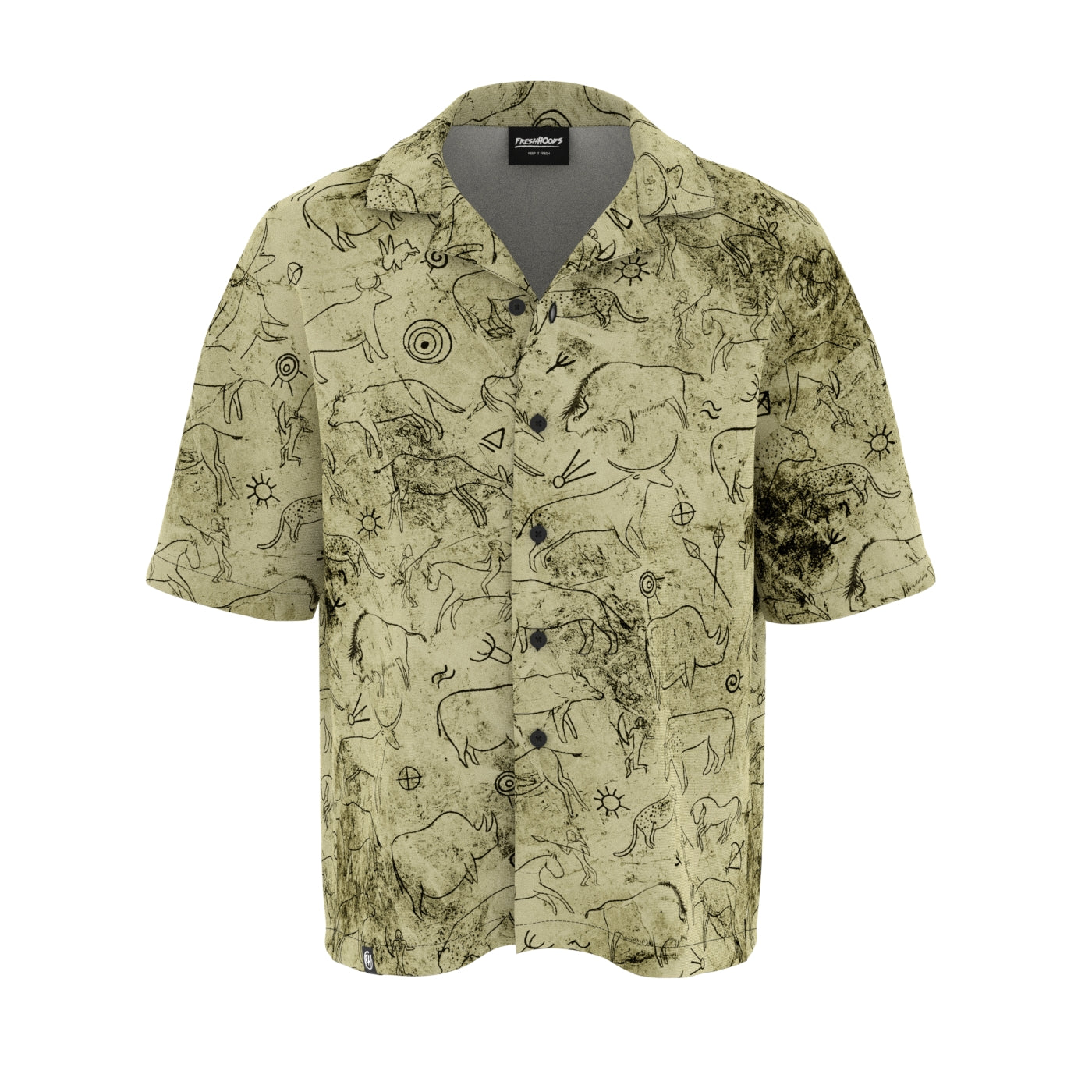 Cave Paintings Oversized Button Shirt