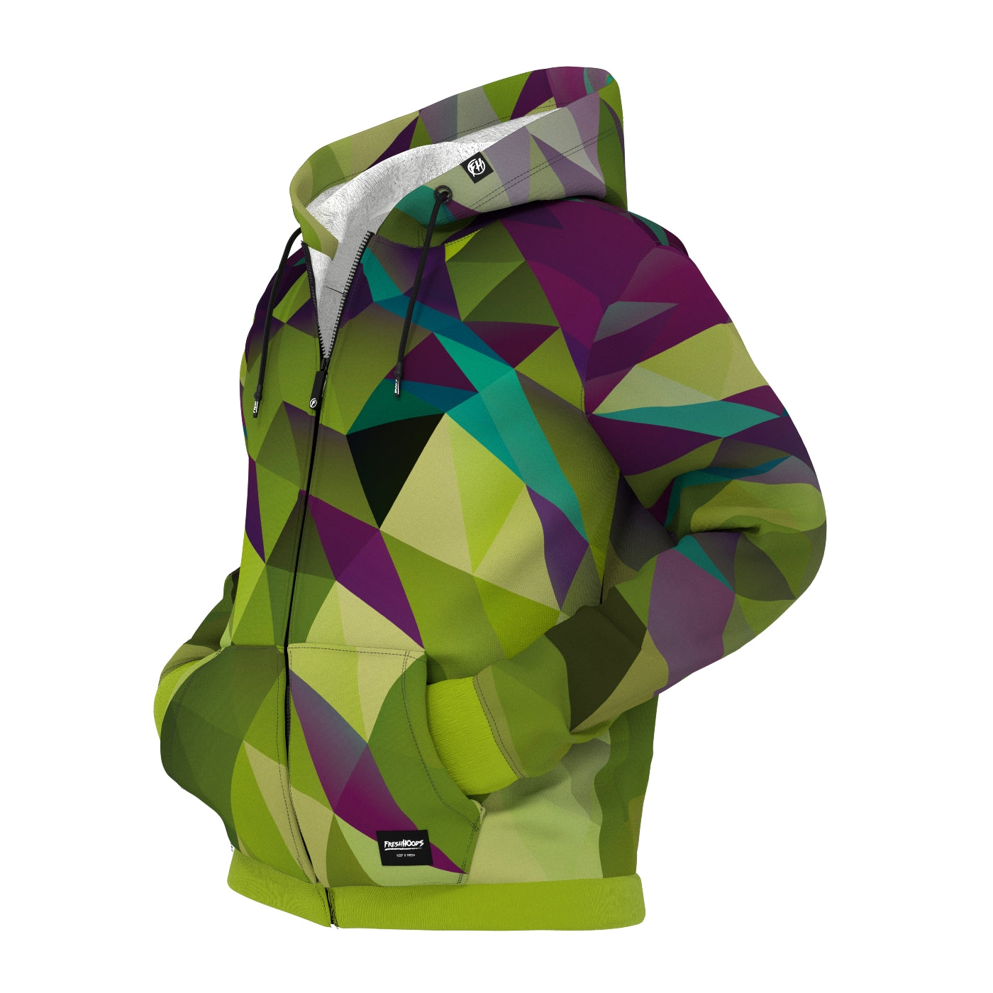 Cubes Jungle Zip Up Hoodie