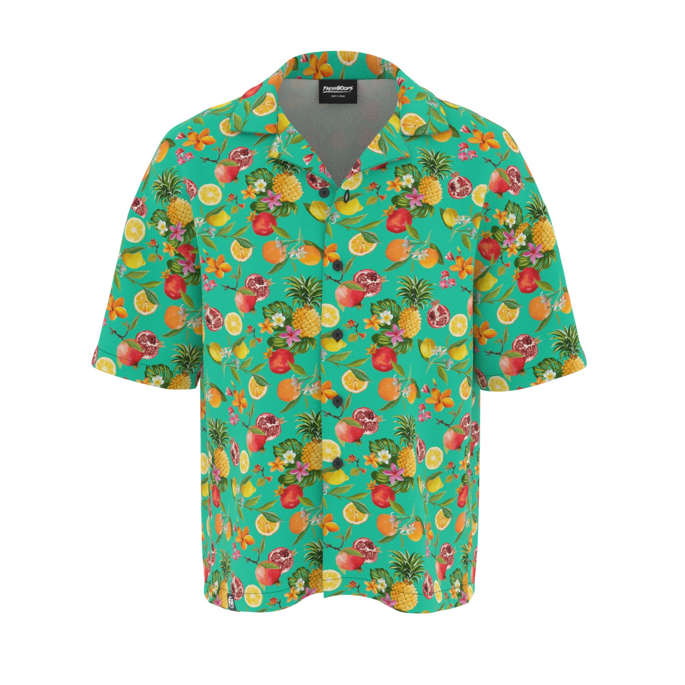 Fruit Fusion Oversized Button Shirt