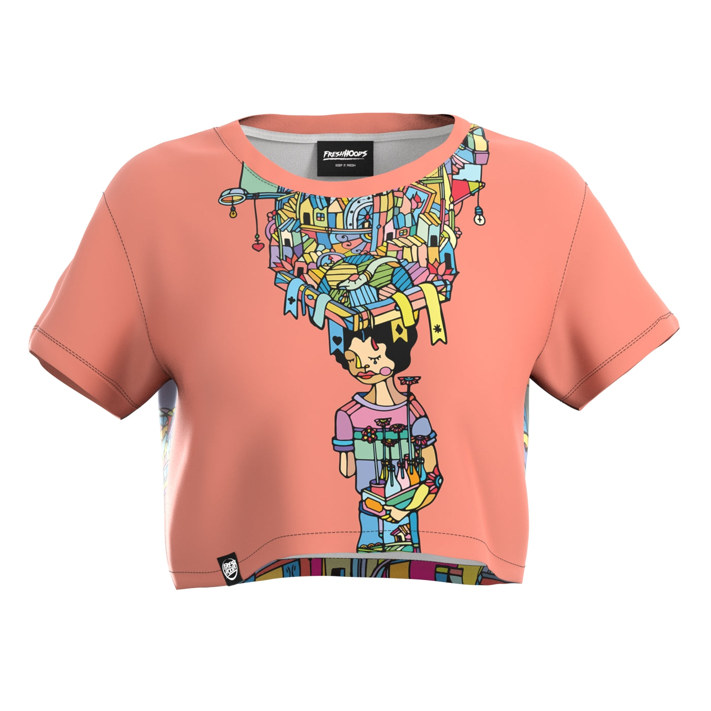 Porta Peach Crop Top