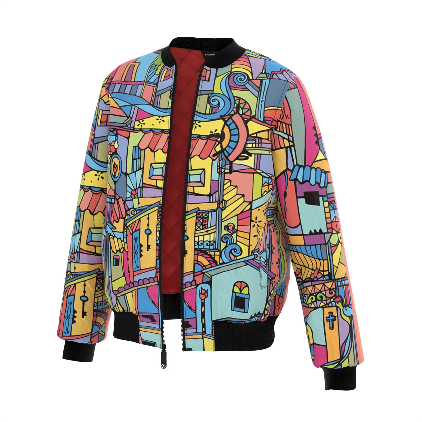 Porta Peach Bomber Jacket