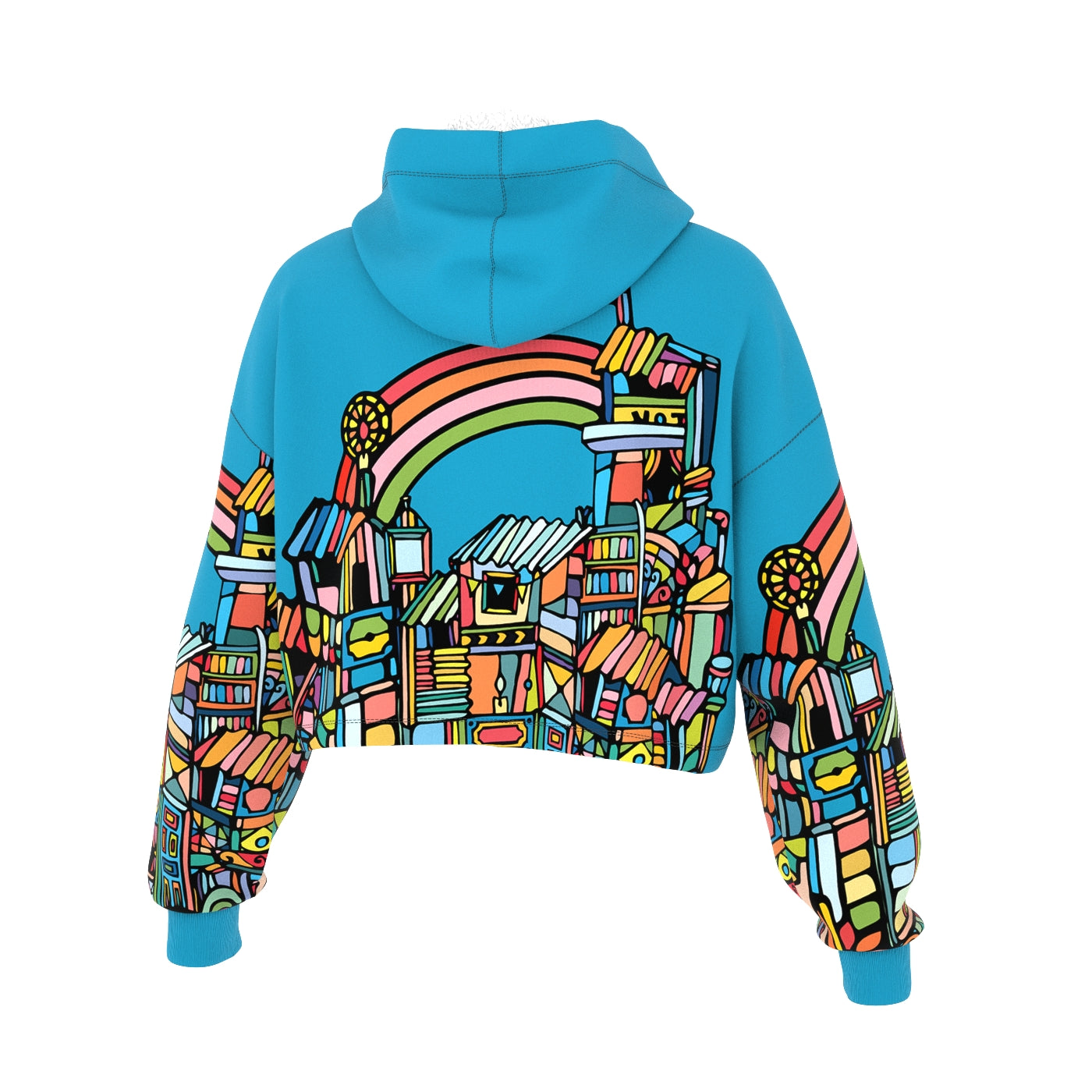 Rainboy Blue Cropped Hoodie