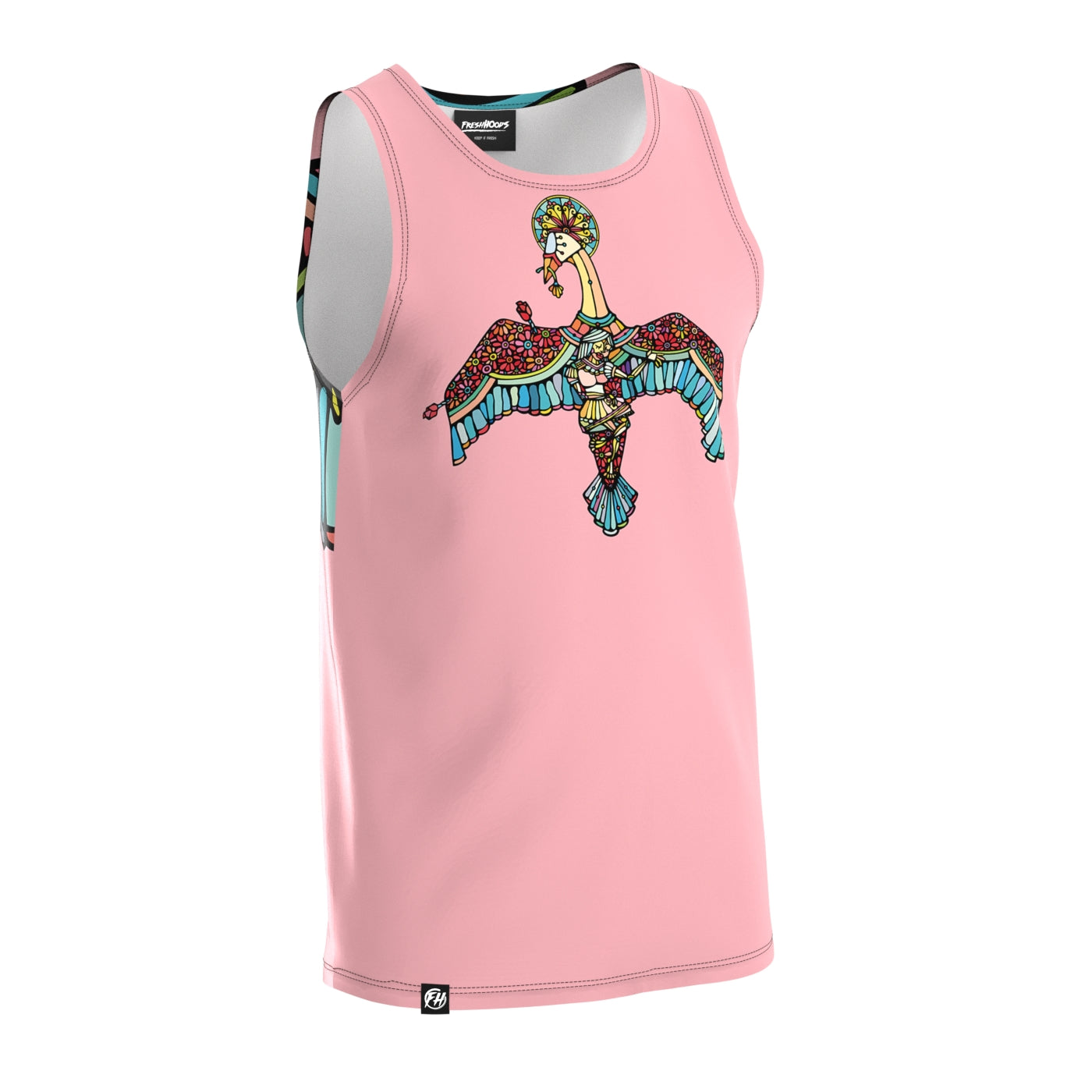 Swan Flowers Tank Top