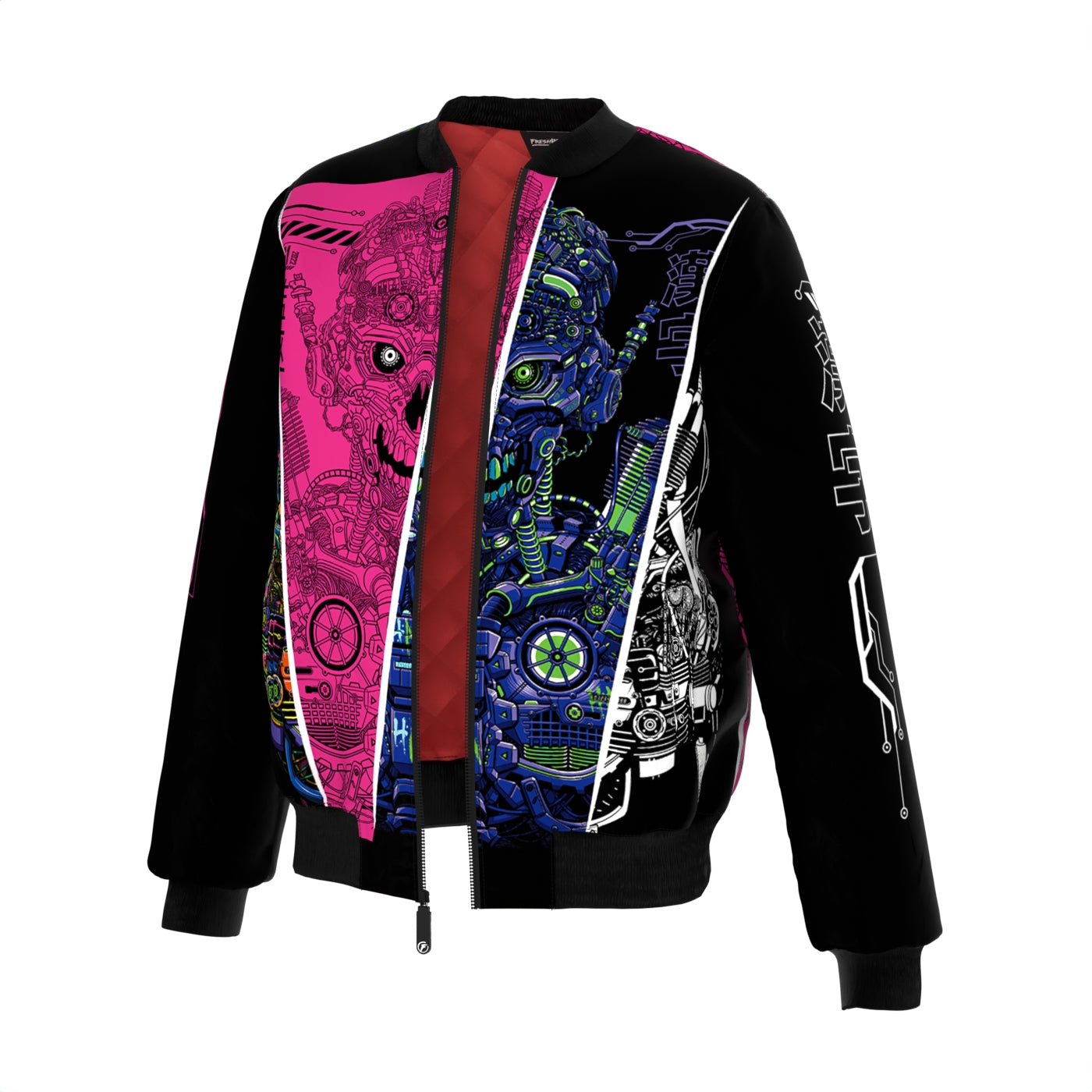 Robotic Skull Bomber Jacket