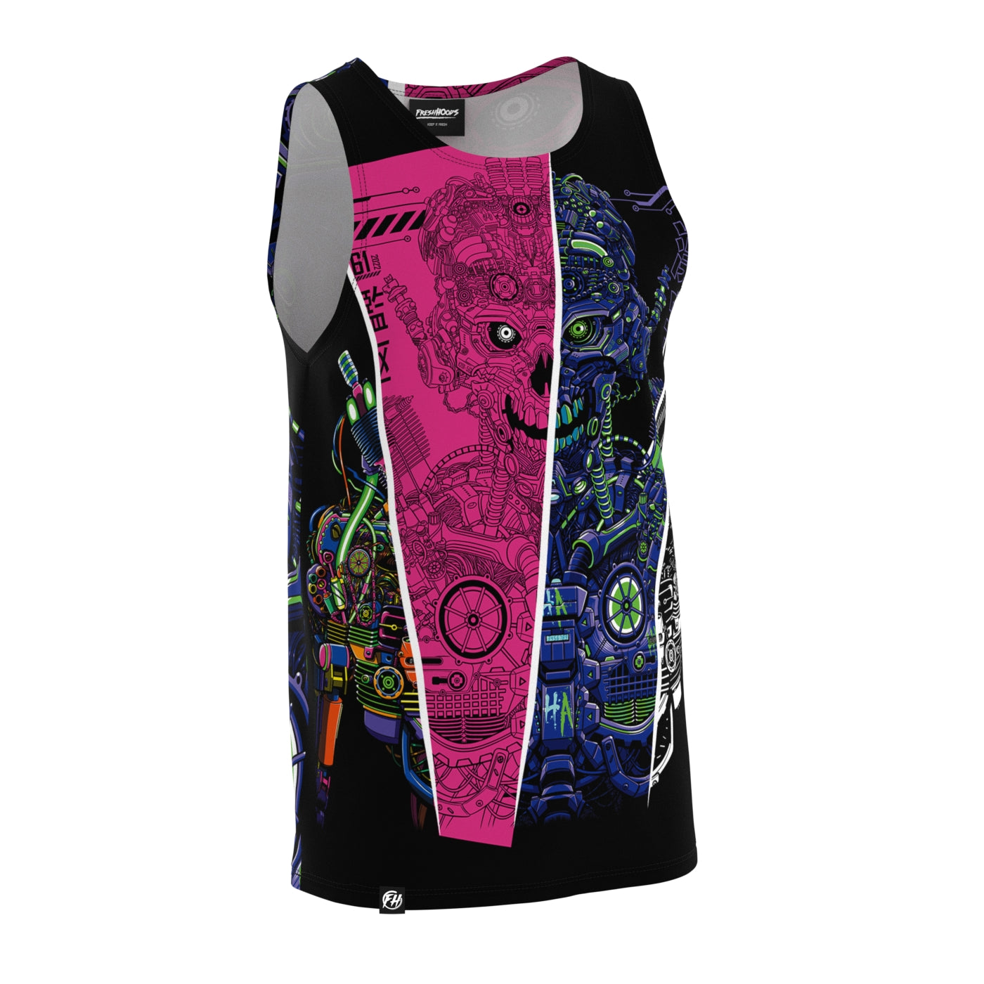 Robotic Skull Tank Top