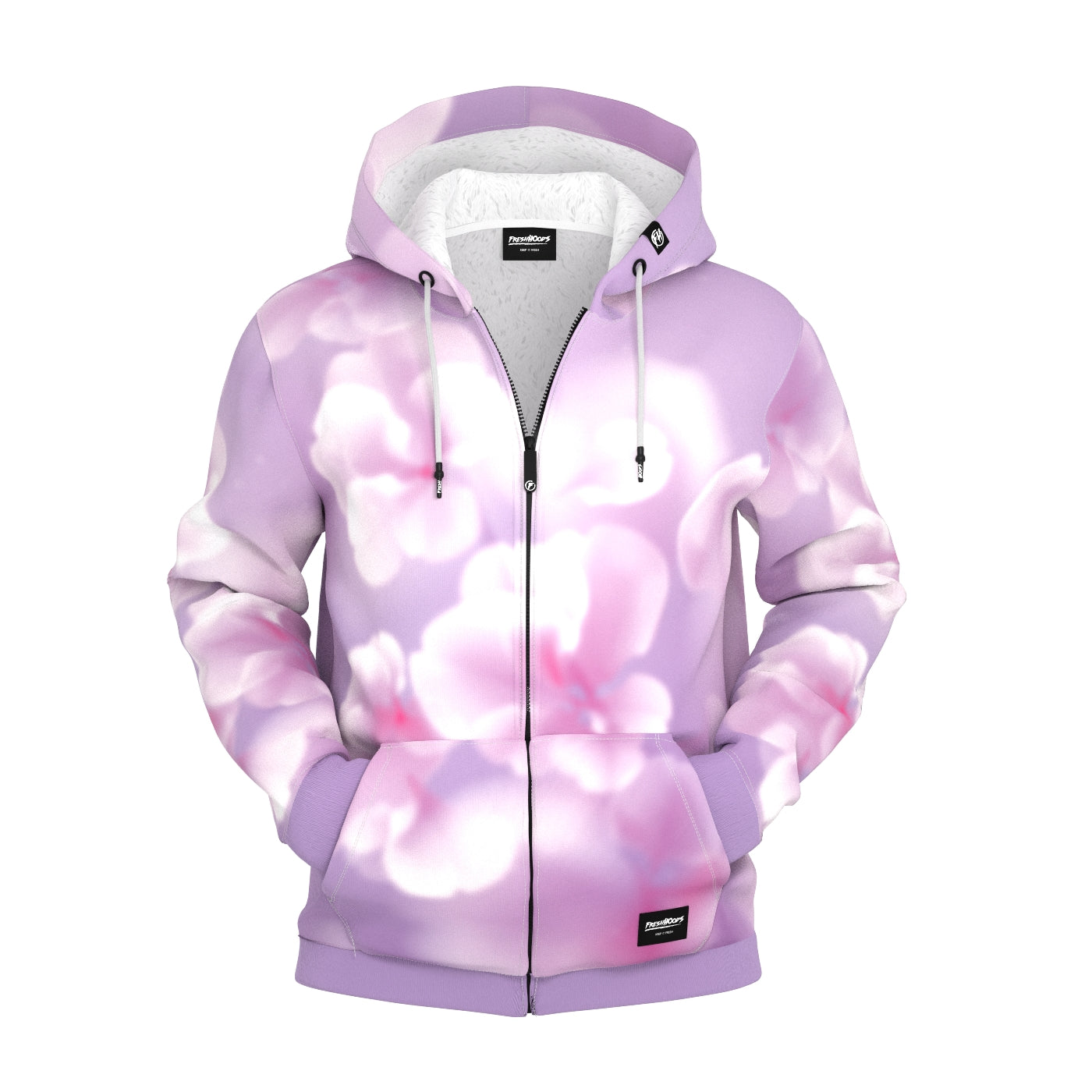 Cyber Warrior Blossom Zip Up Hoodie